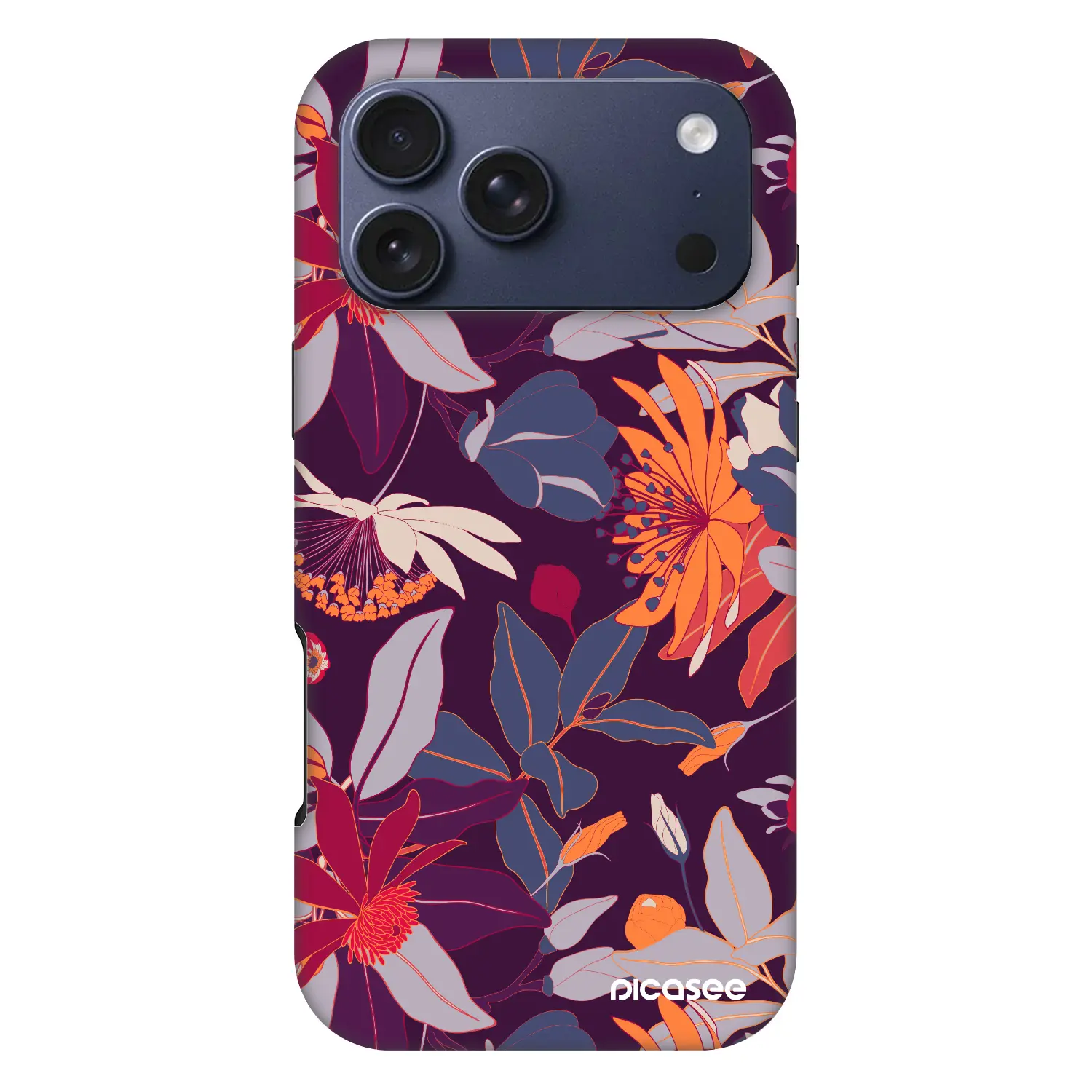 Fashion Case MagSafe Apple iPhone 17 Pro Max - Purple Leaf