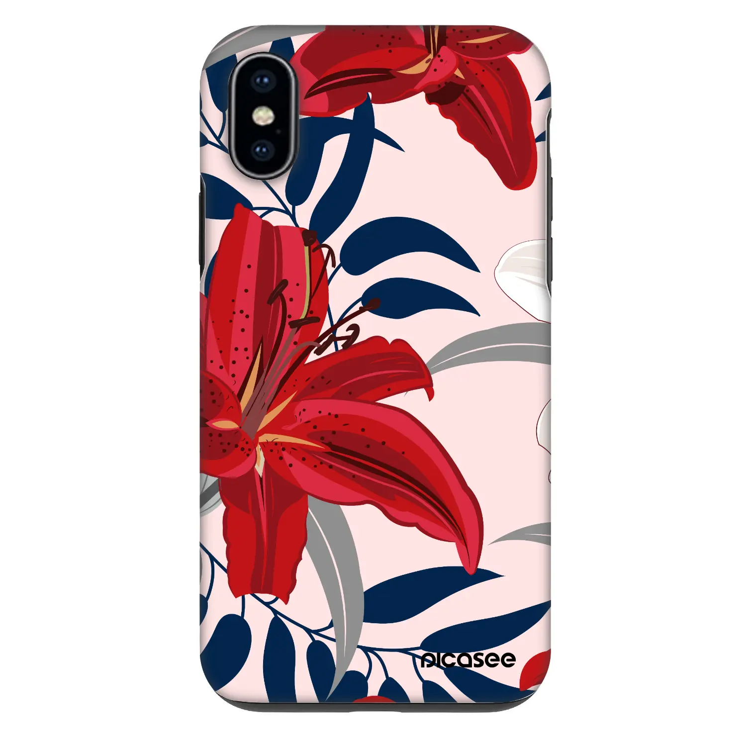 Fashion Case pro Apple iPhone X/XS - Red Lily