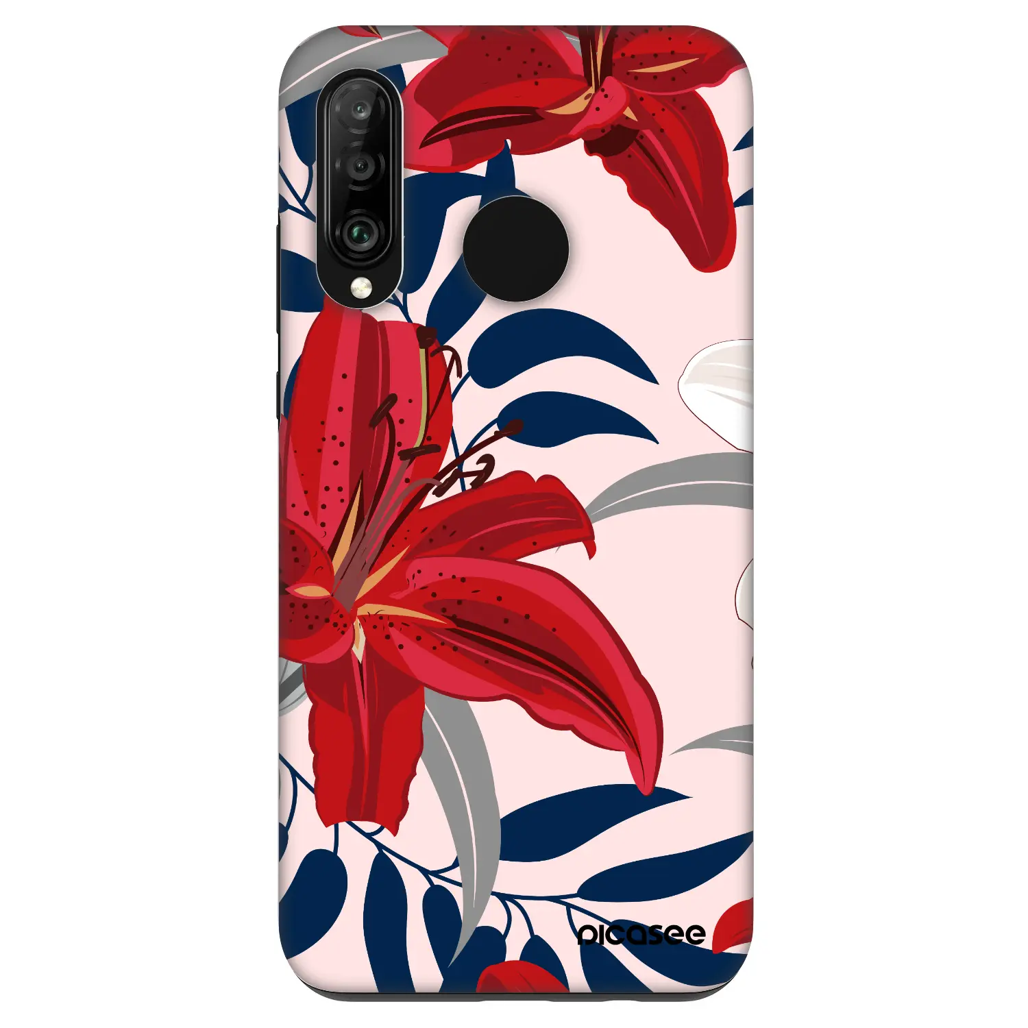 Fashion Case pro Huawei P30 Lite - Red Lily
