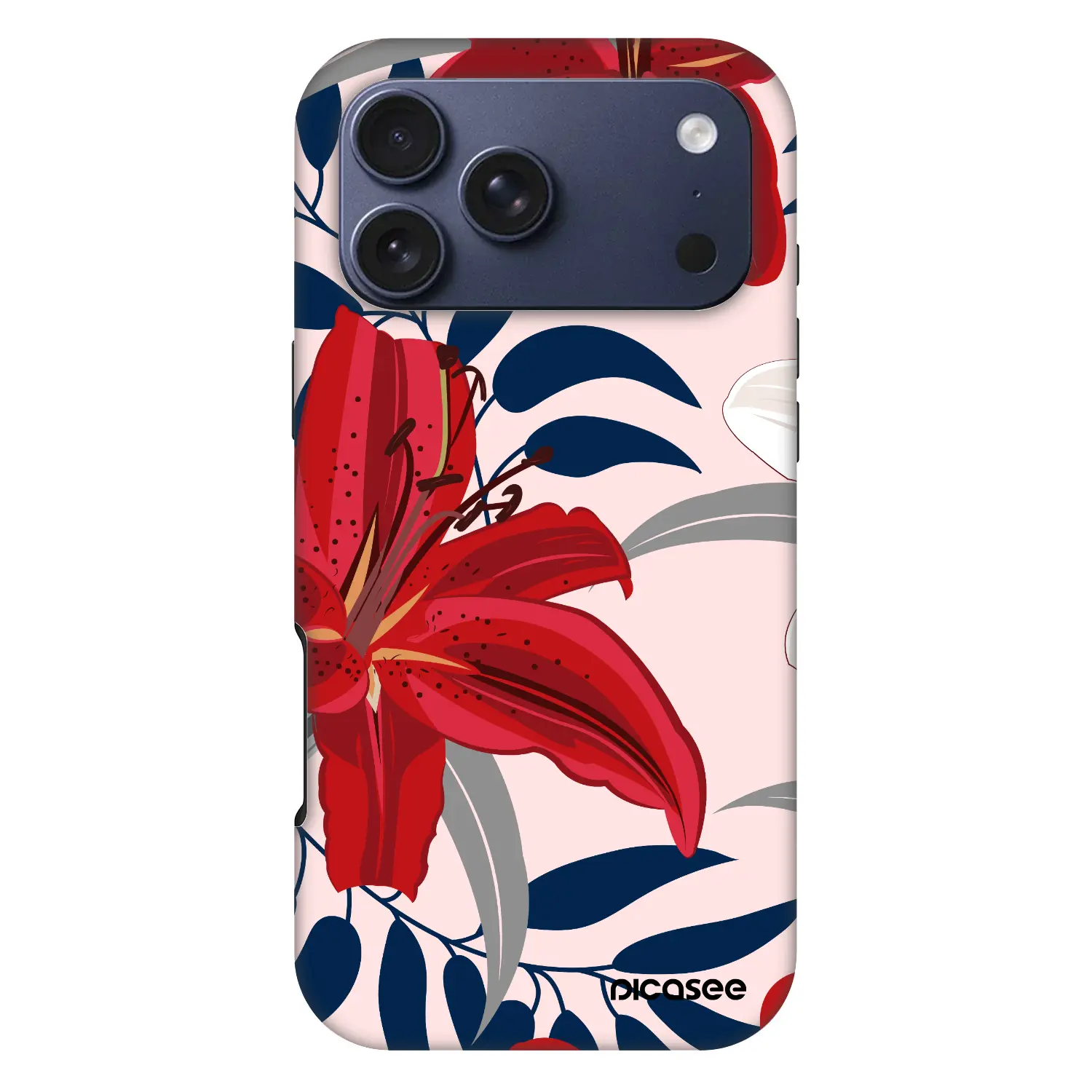 Fashion Case MagSafe Apple iPhone 17 Pro Max - Red Lily