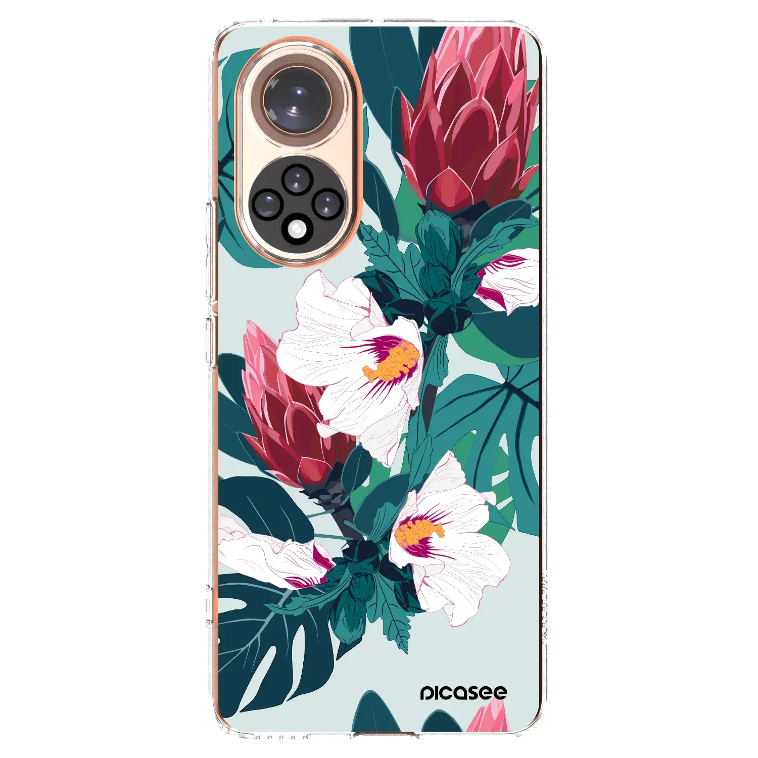 Silikonový průhledný obal pro Huawei Nova 9 - Rhododendron