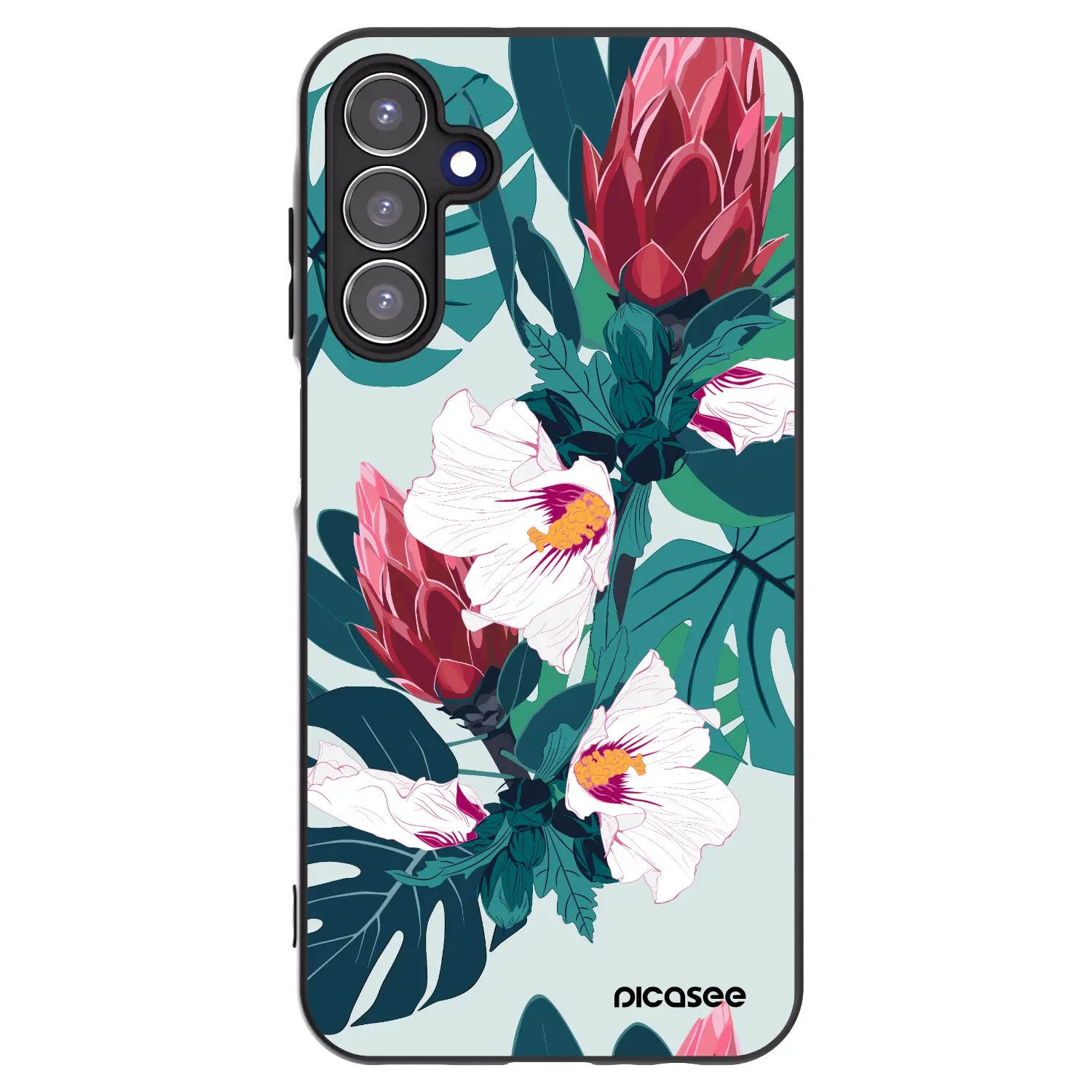 Silikonový černý obal pro Samsung Galaxy A15 A156B 5G - Rhododendron