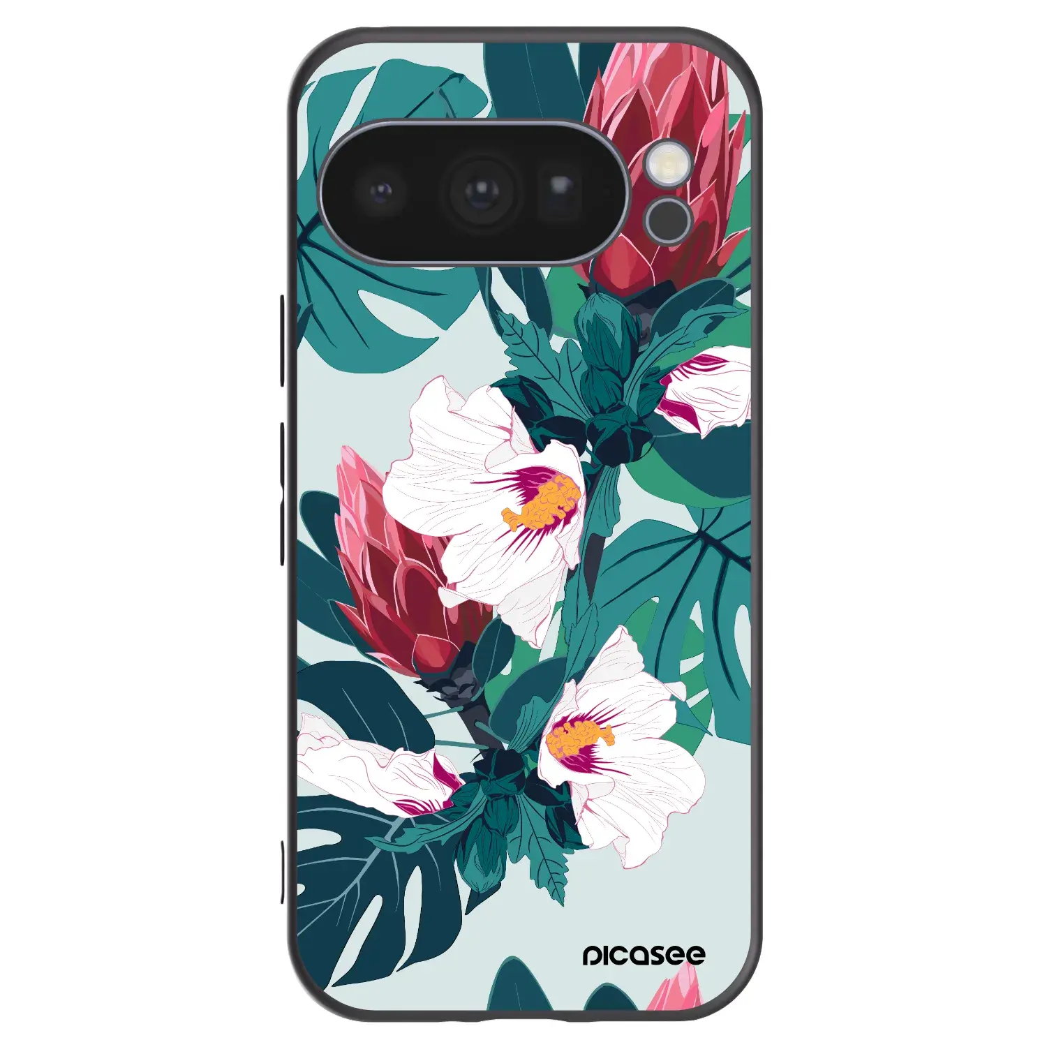 Silikonový černý obal pro Google Pixel 10 Pro - Rhododendron