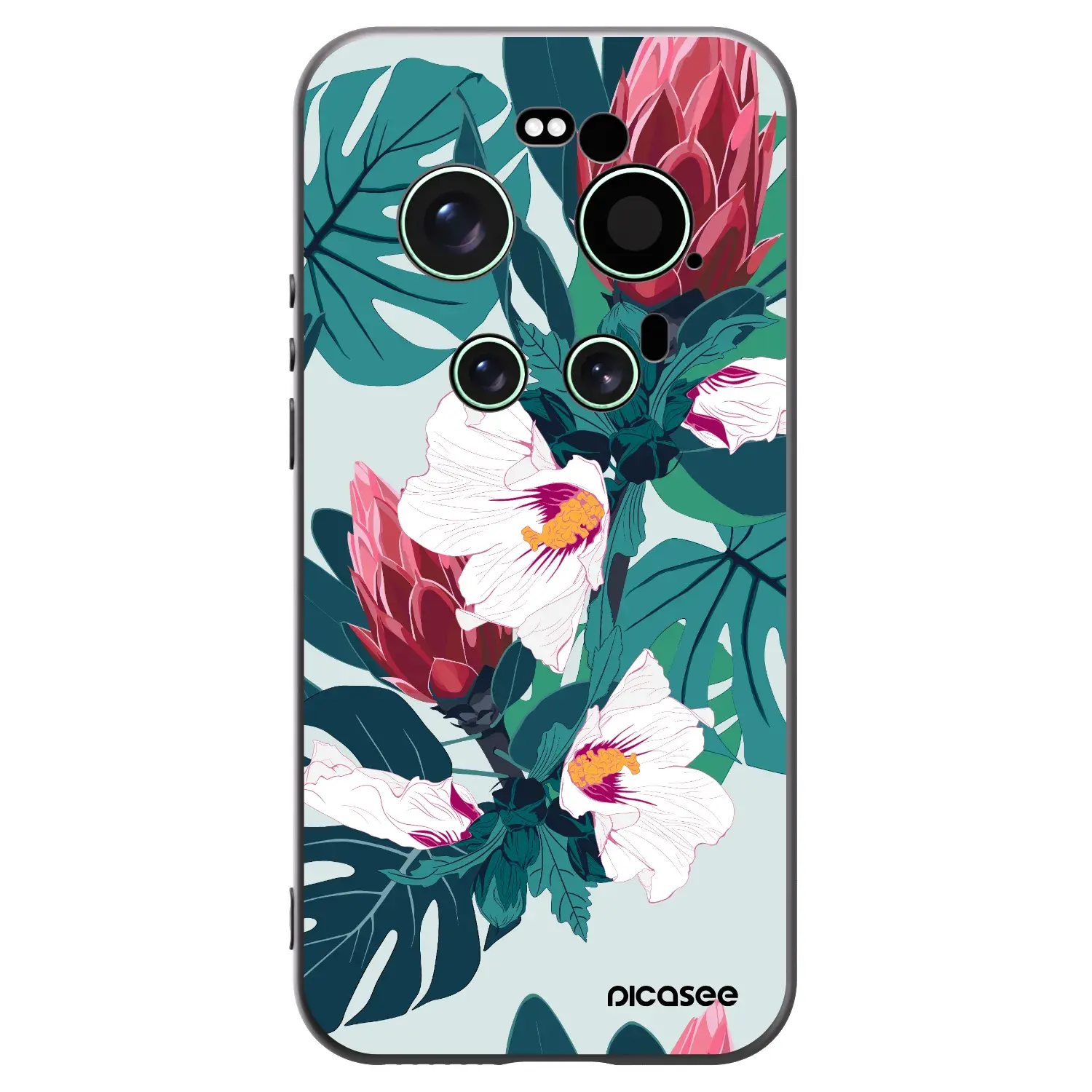 Silikonový černý obal pro Xiaomi 17 Ultra - Rhododendron