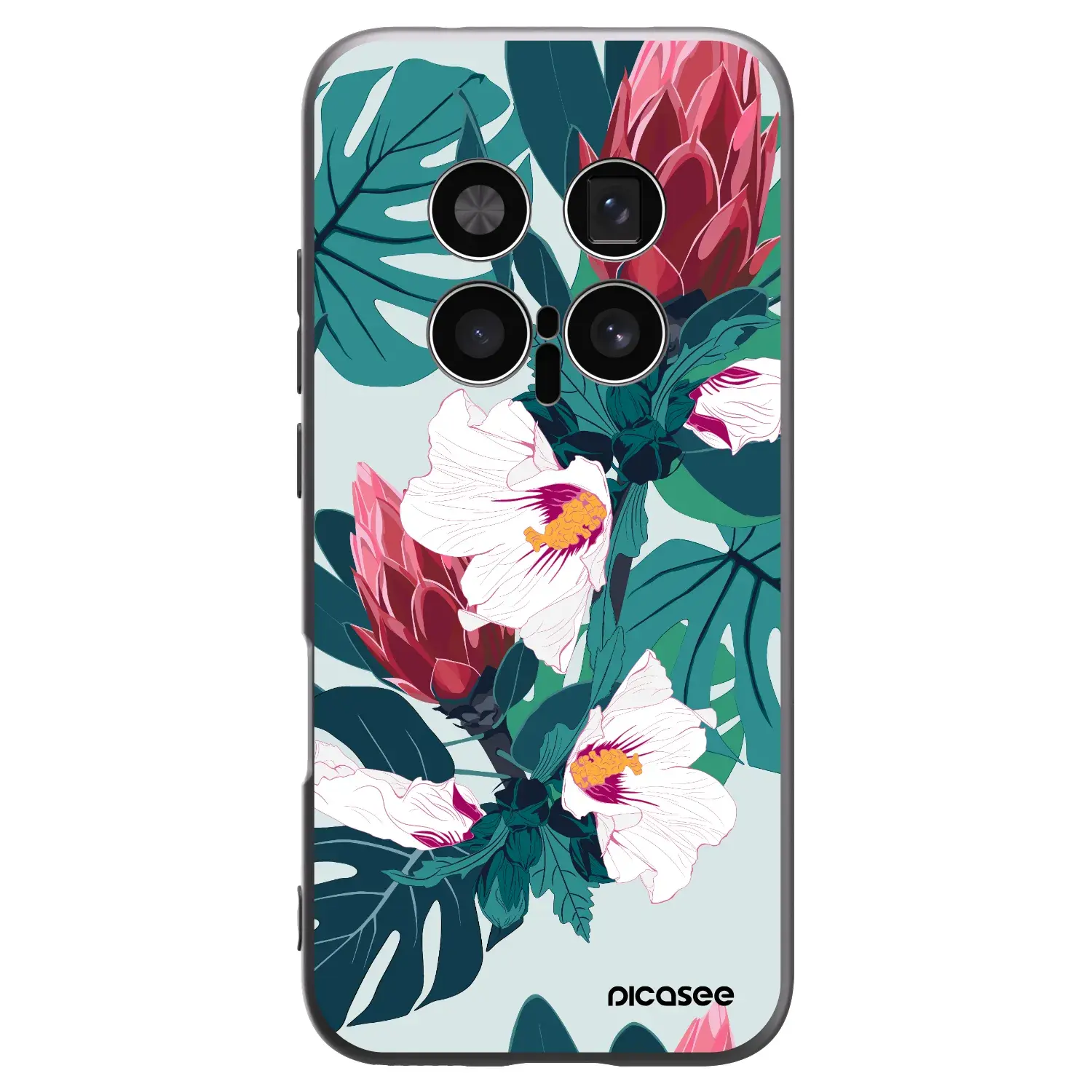 Silikonový černý obal pro Honor Magic8 Pro 5G - Rhododendron