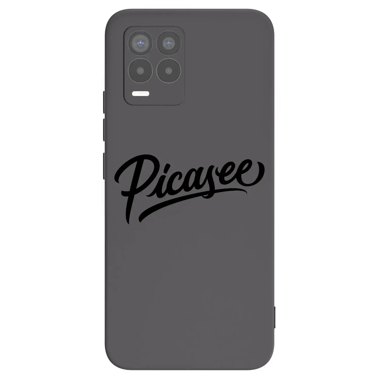 Silikonový černý obal pro Realme 8 Pro - Picasee - old logo - black
