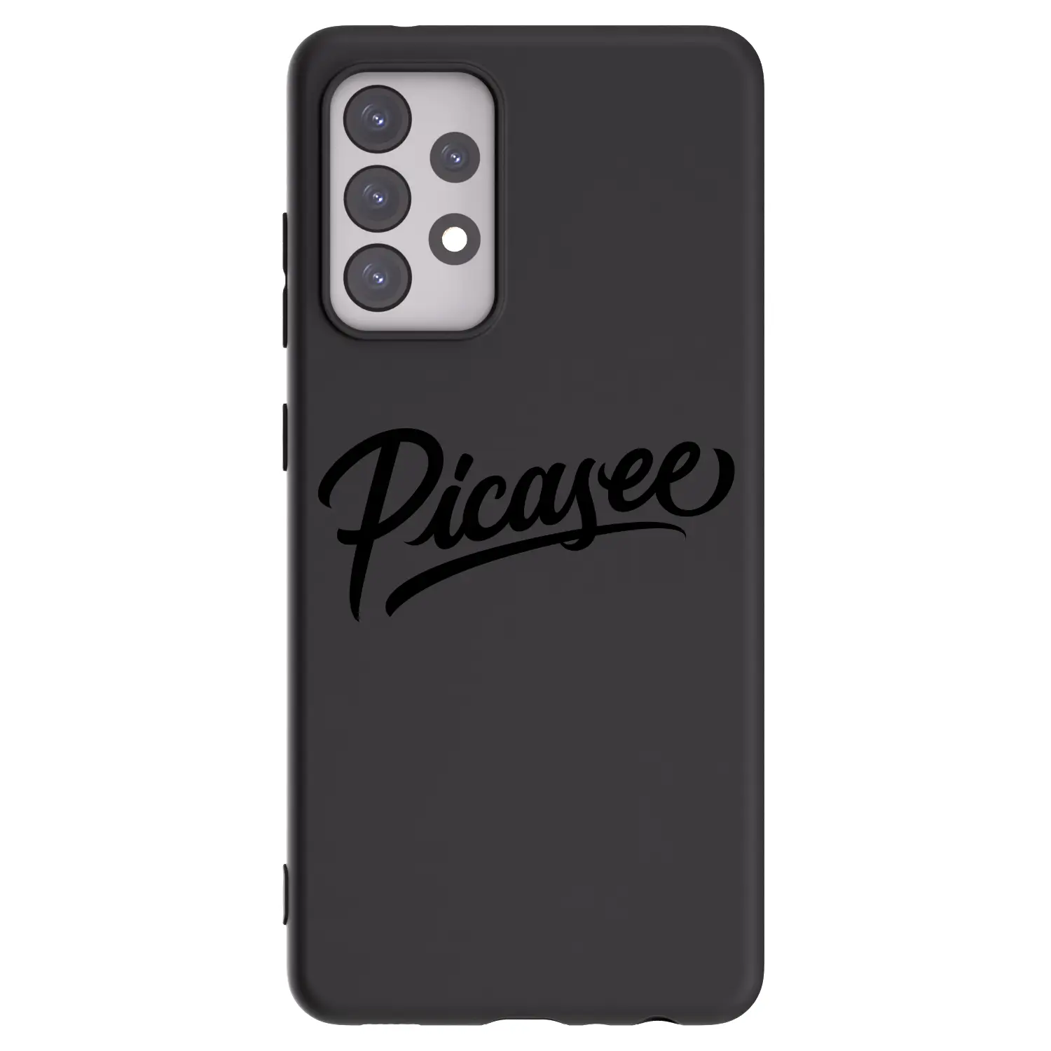 Silikonový černý obal pro Samsung Galaxy A52s 5G A528B - Picasee - old logo - black