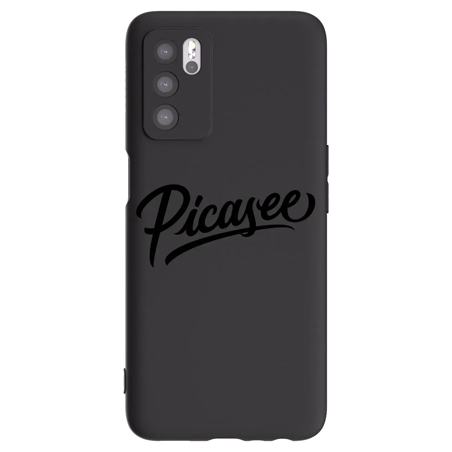 Silikonový černý obal pro OPPO A16s - Picasee - old logo - black