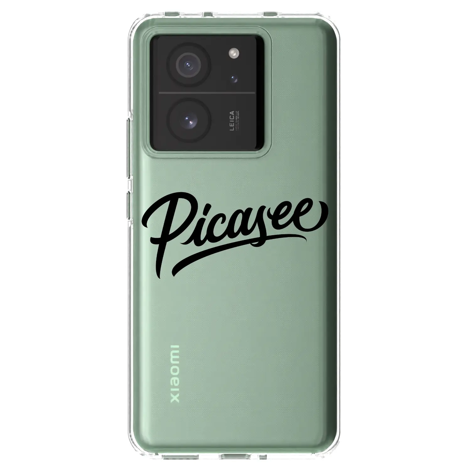 Silikonový průhledný obal pro Xiaomi 13T Pro - Picasee - old logo - black