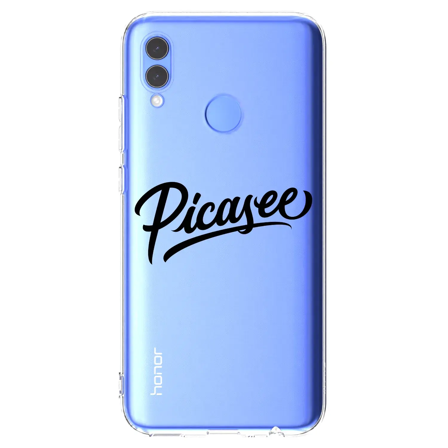 Silikonový průhledný obal pro Honor 10 Lite - Picasee - old logo - black