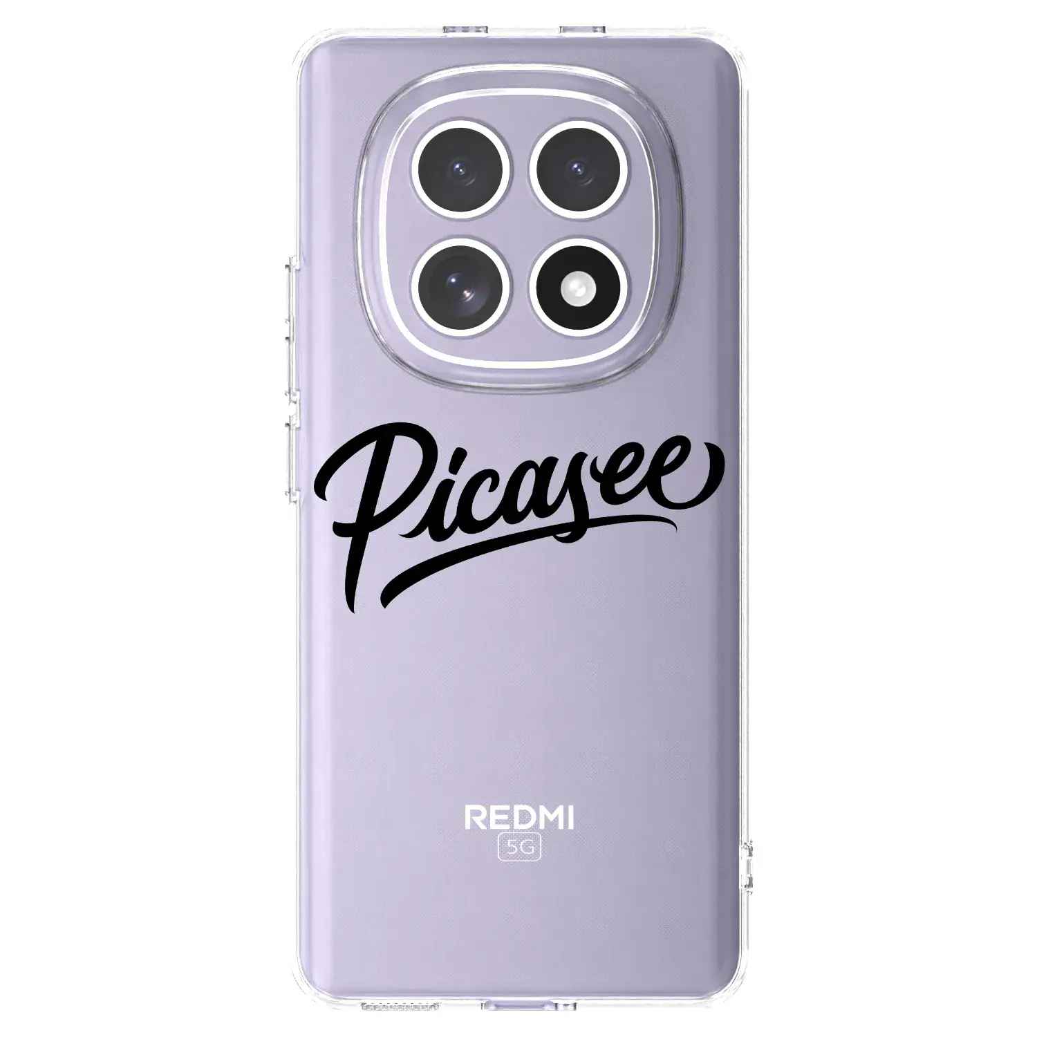 Silikonový průhledný obal pro Xiaomi Redmi Note 15 4G - Picasee - old logo - black