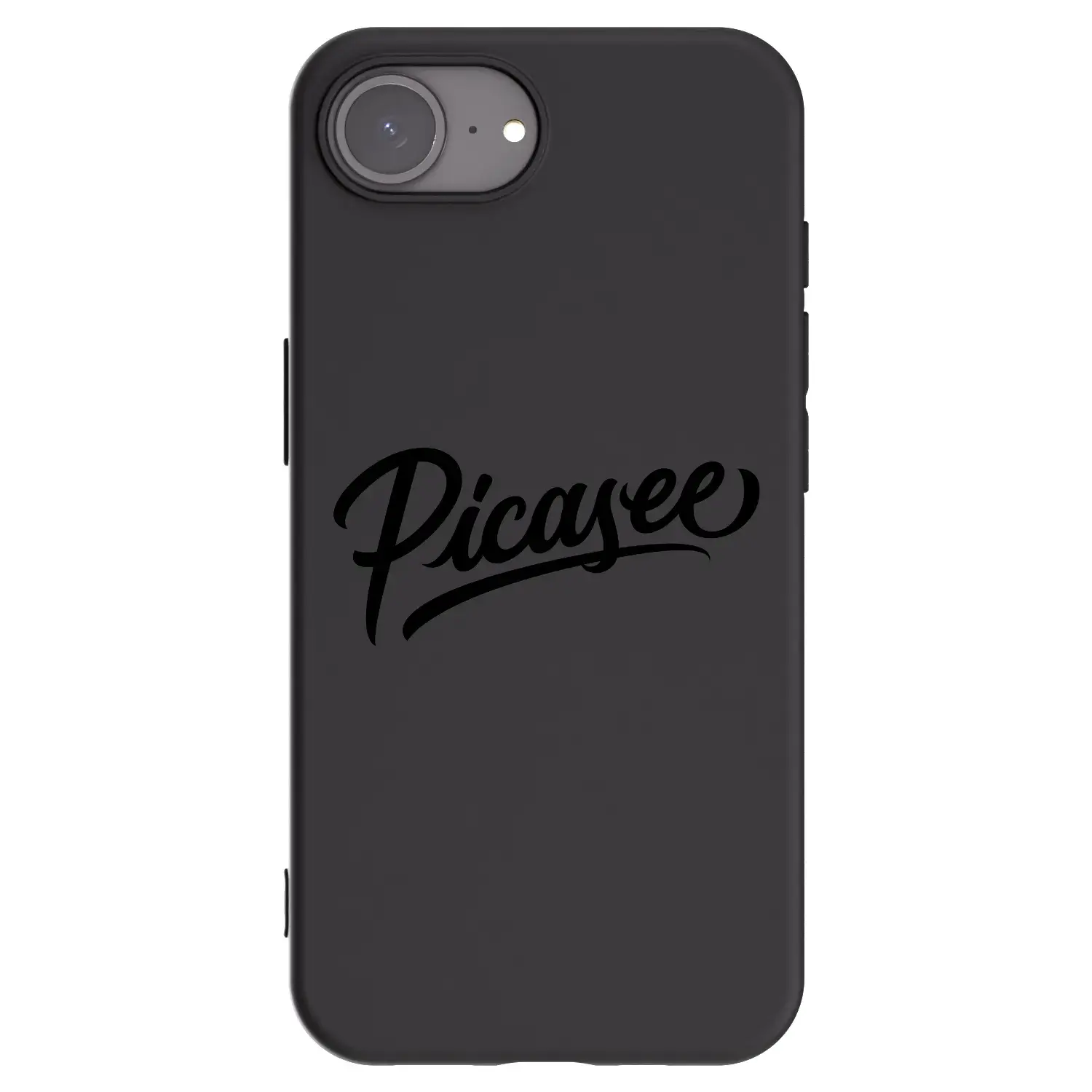 Silikonový černý obal pro Apple iPhone 17e - Picasee - old logo - black