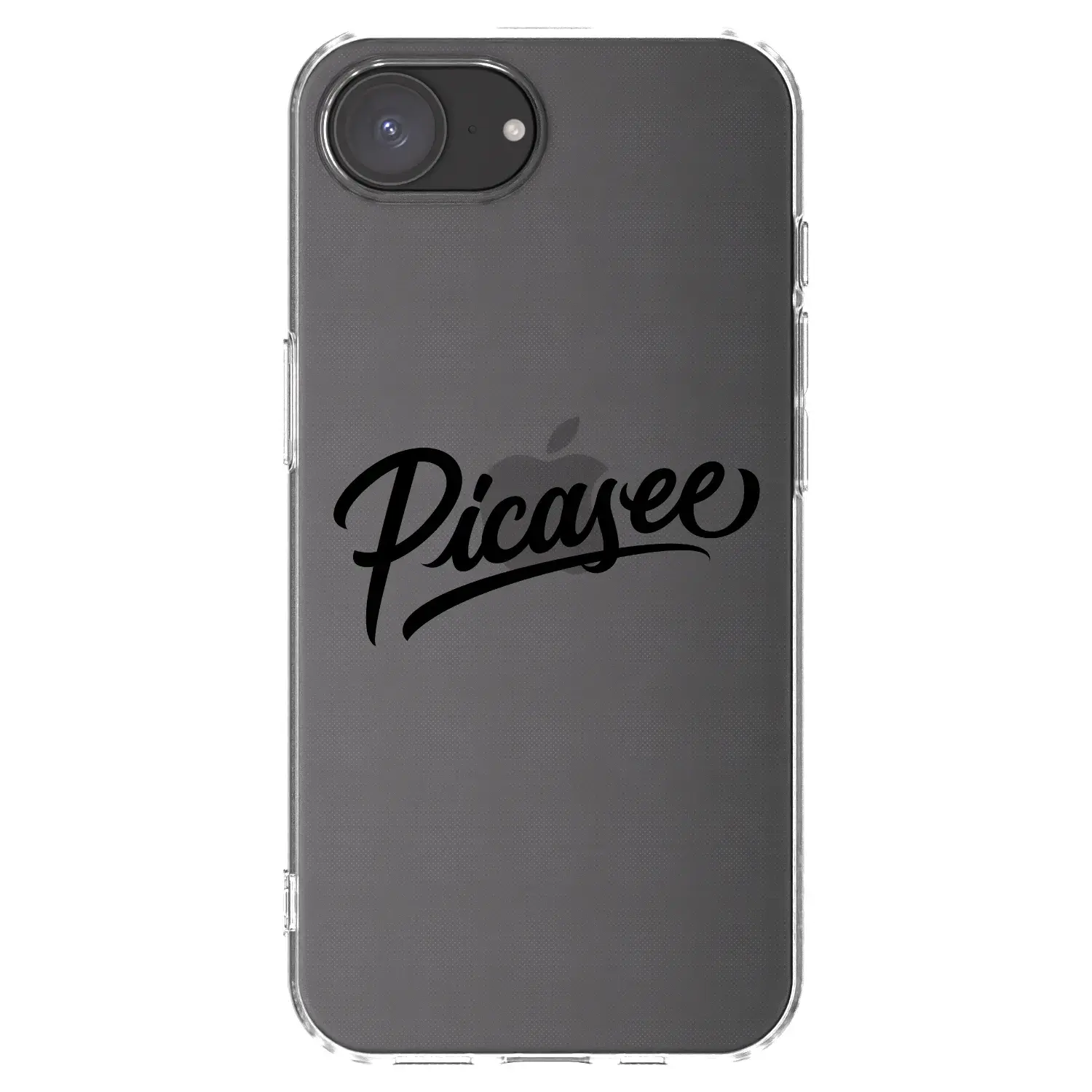 Silikonový průhledný obal pro Apple iPhone 17e - Picasee - old logo - black