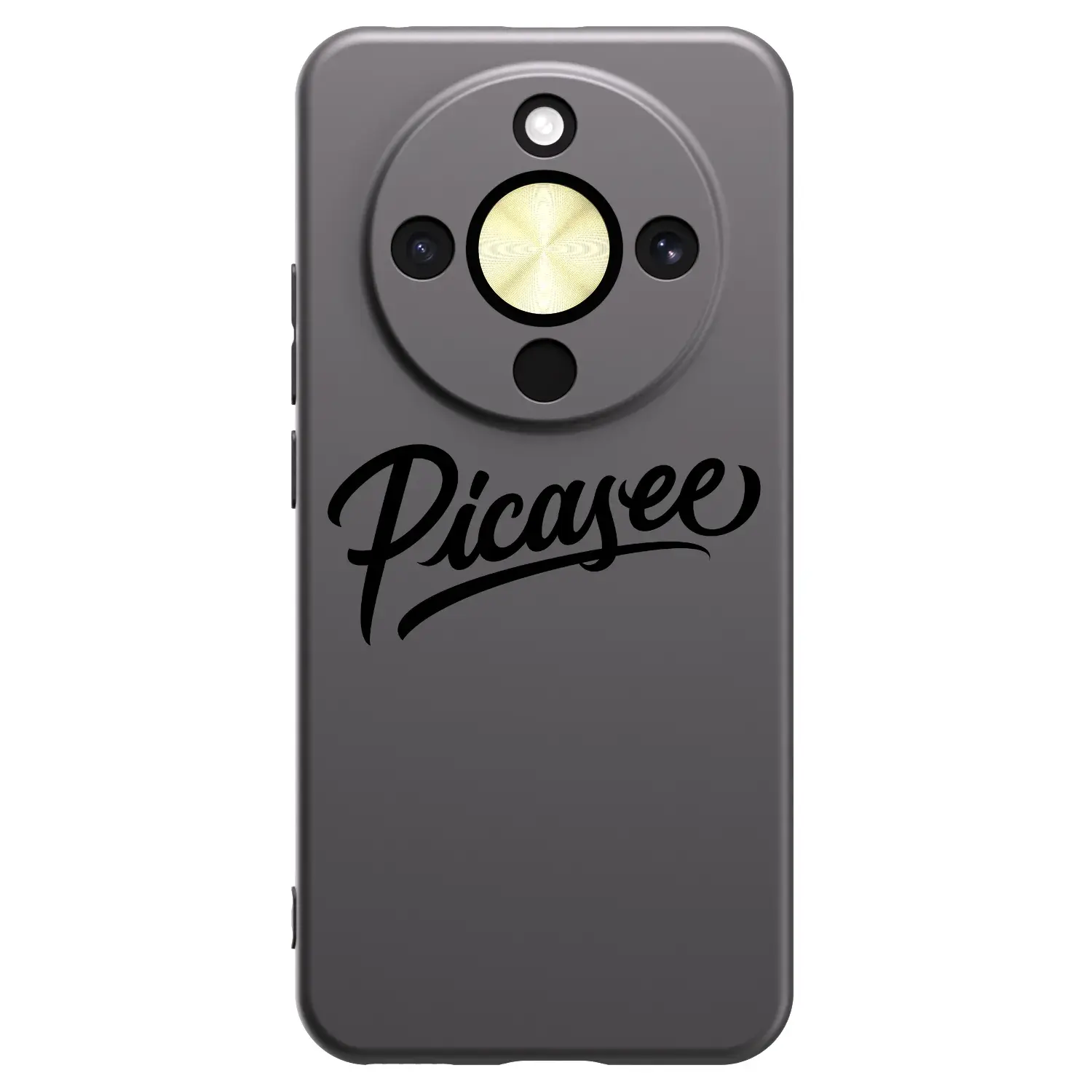 Silikonový černý obal pro Honor Magic8 Lite 5G - Picasee - old logo - black