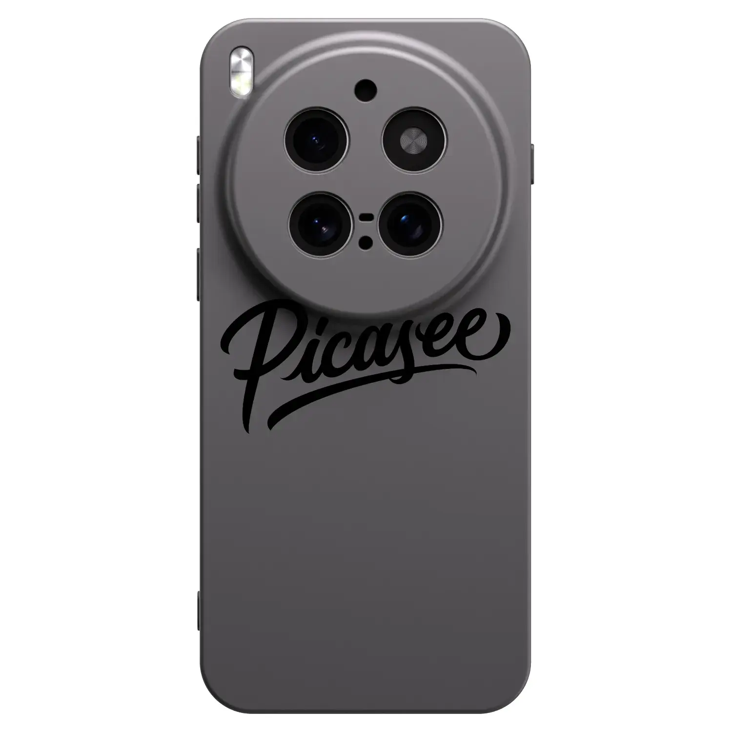 Silikonový černý obal pro Vivo X300 Pro - Picasee - old logo - black