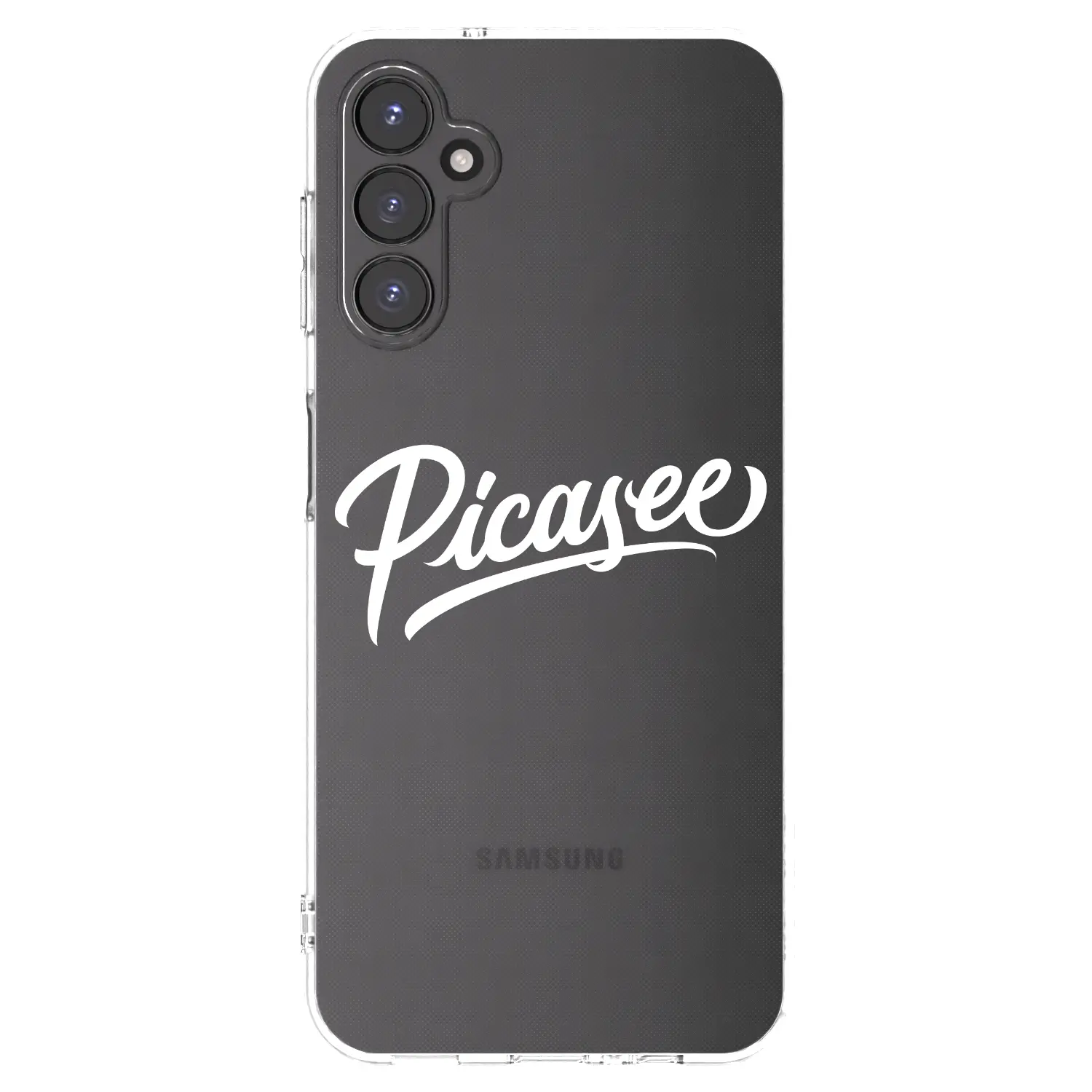 Silikonový průhledný obal pro Samsung Galaxy A14 5G A146P - Picasee - old logo - white
