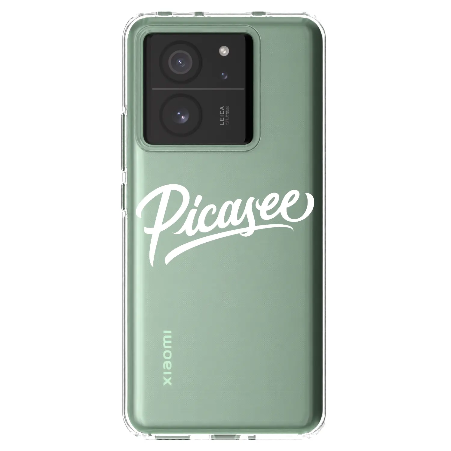 Silikonový průhledný obal pro Xiaomi 13T Pro - Picasee - old logo - white