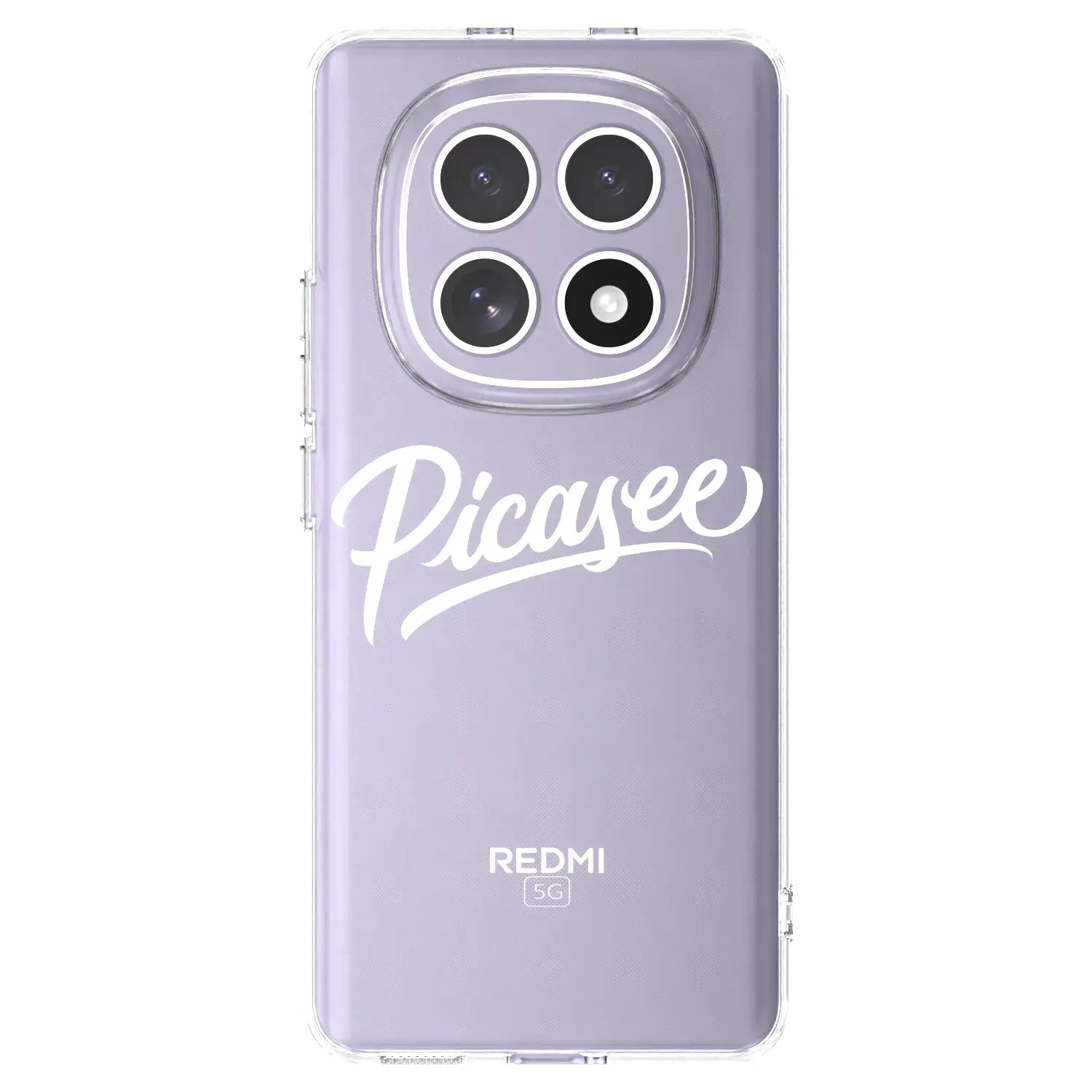 Silikonový průhledný obal pro Xiaomi Redmi Note 15 4G - Picasee - old logo - white