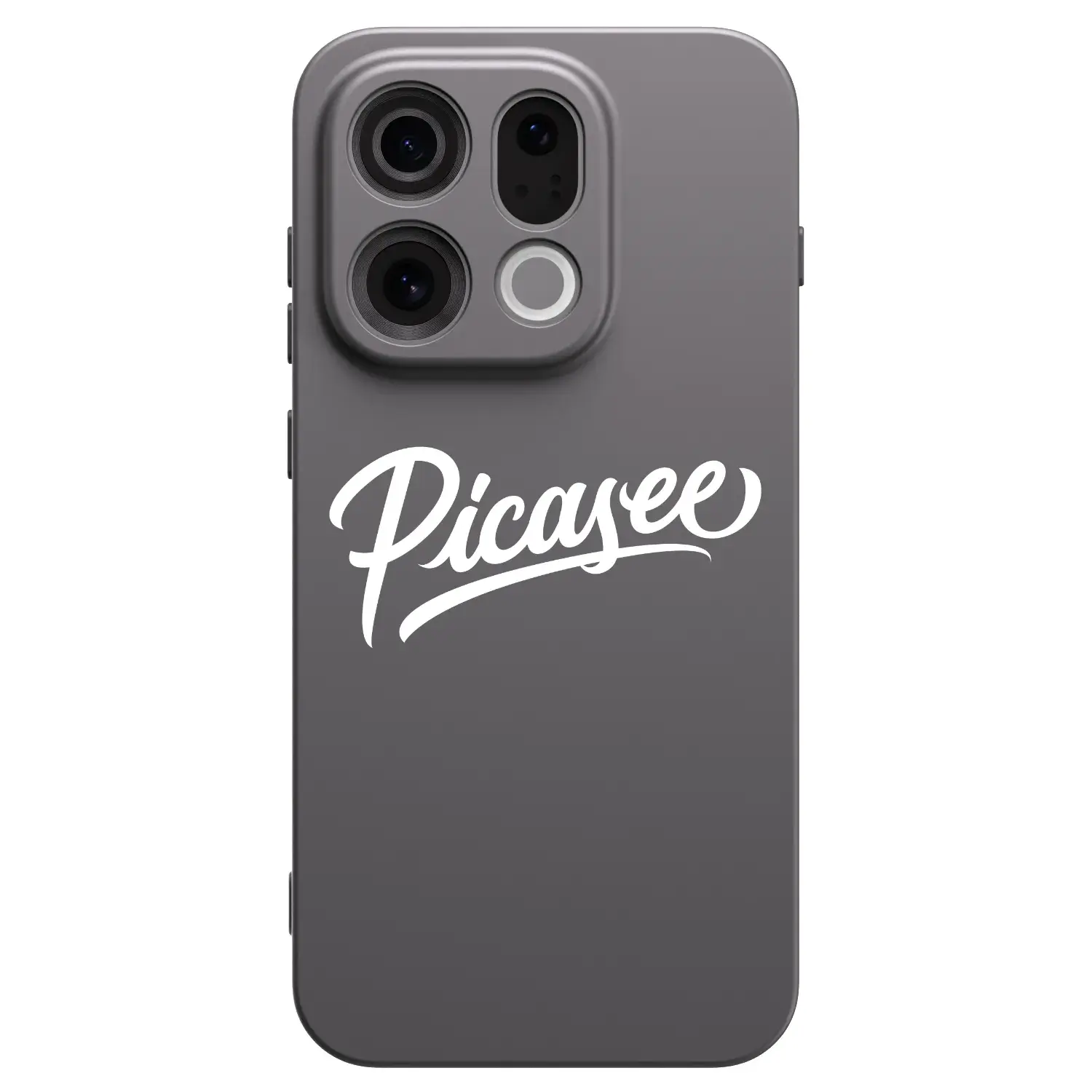 Silikonový černý obal pro OPPO Find X9 - Picasee - old logo - white