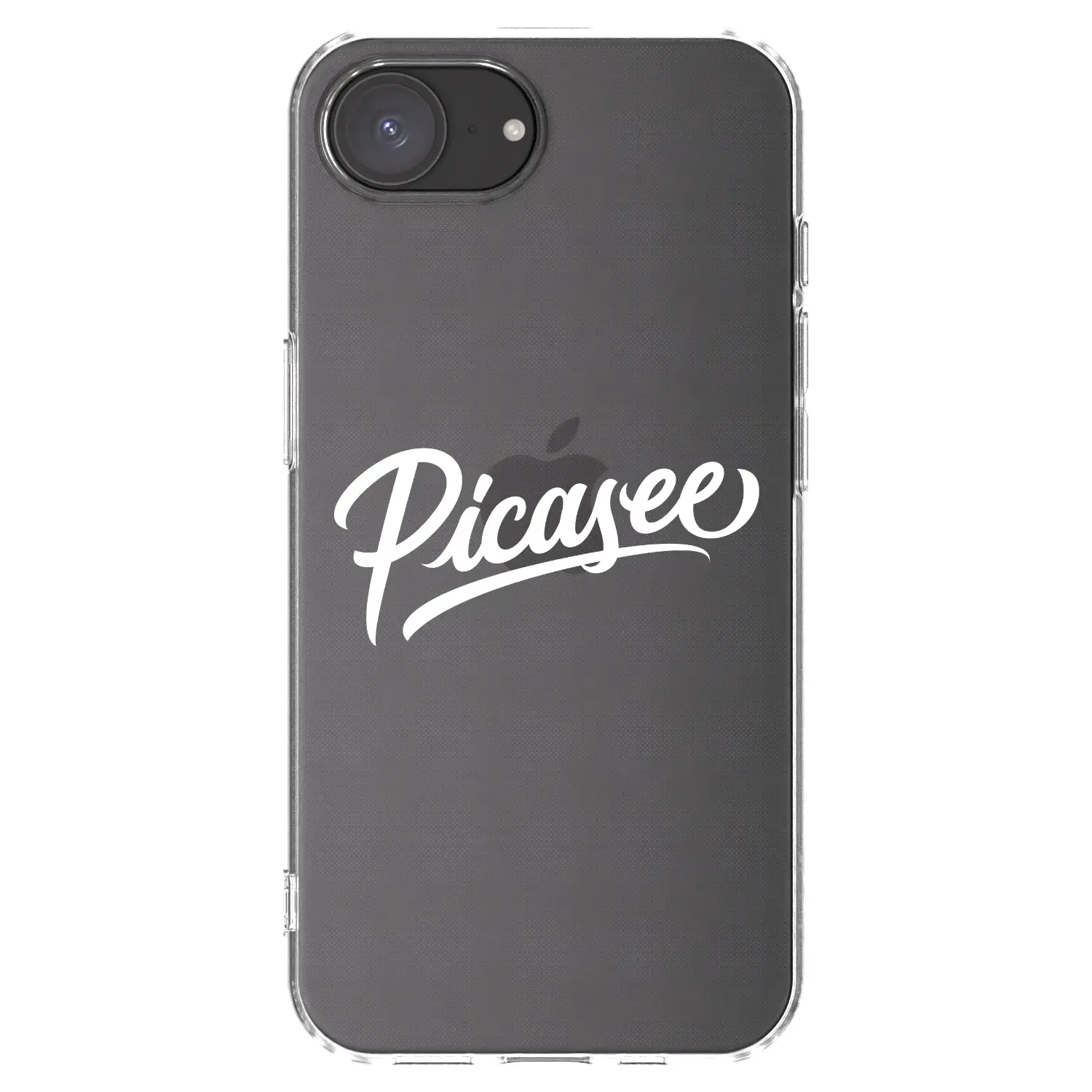 Silikonový průhledný obal pro Apple iPhone 17e - Picasee - old logo - white