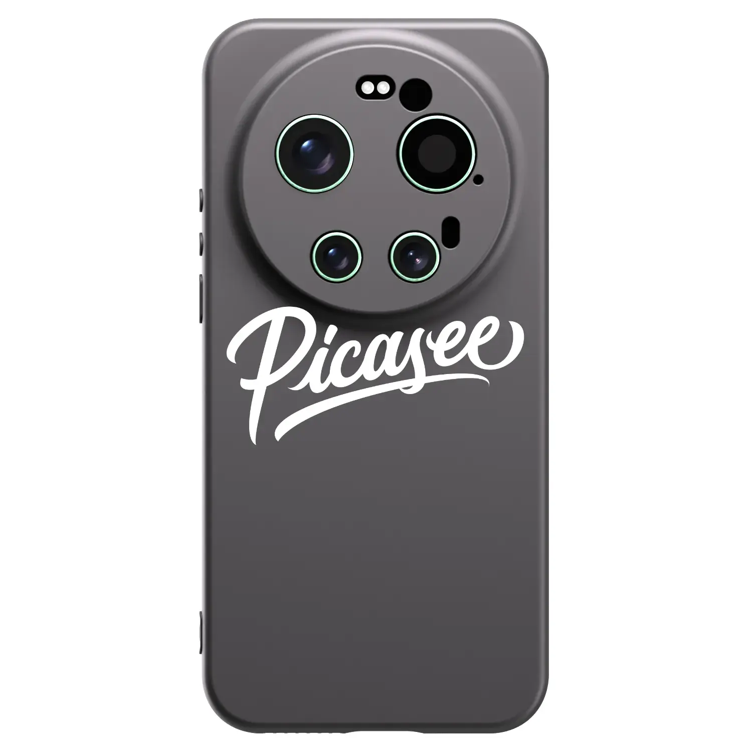 Silikonový černý obal pro Xiaomi 17 Ultra - Picasee - old logo - white