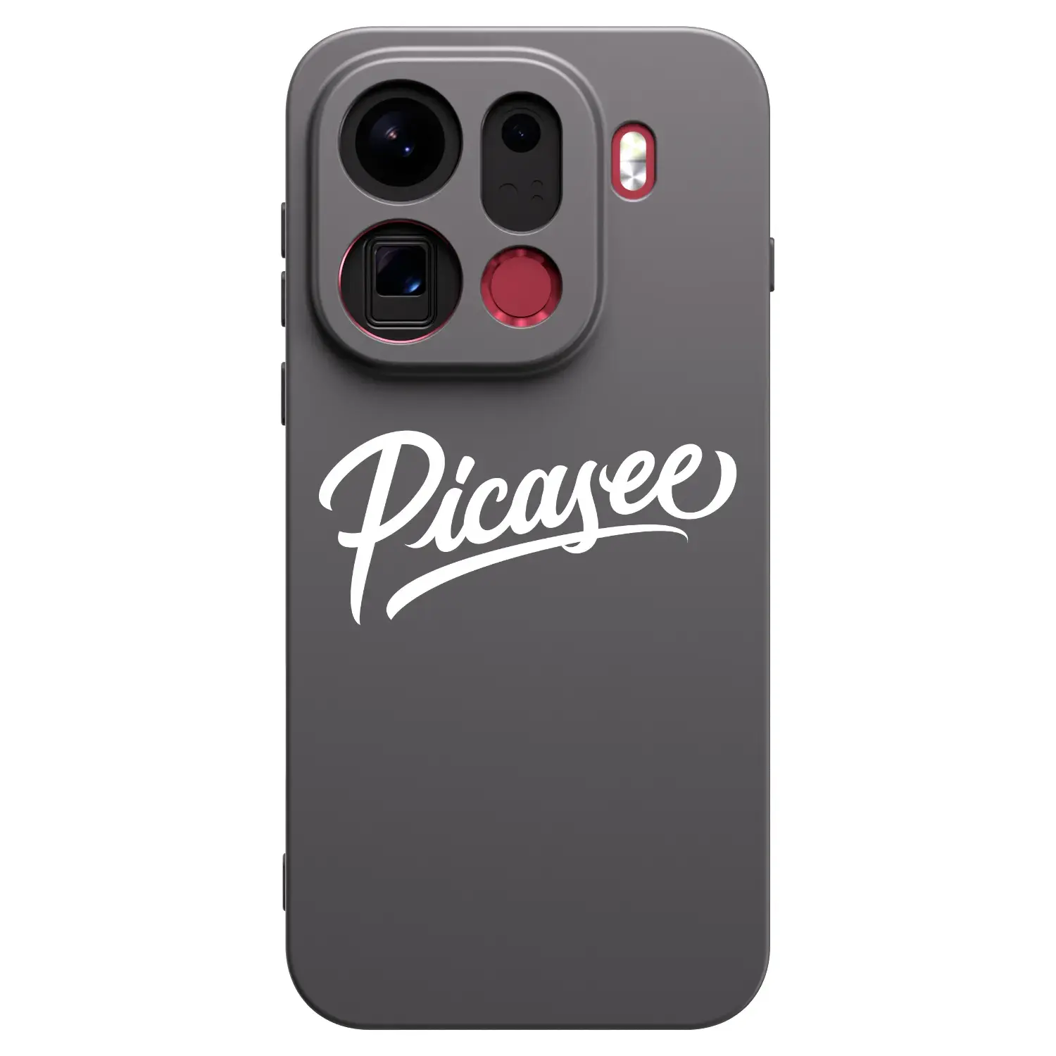 Silikonový černý obal pro OPPO Find X9 Pro - Picasee - old logo - white