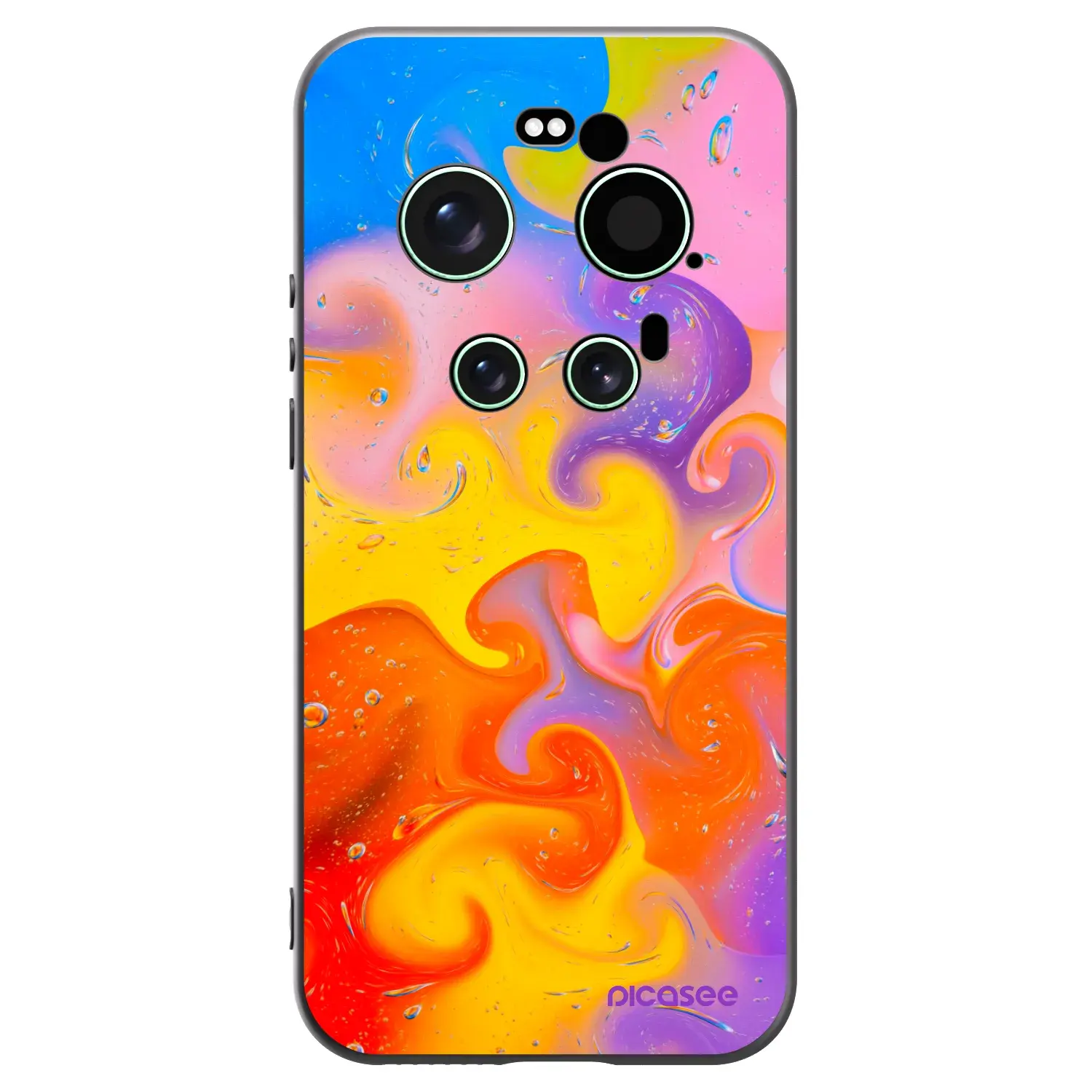 Silikonový černý obal pro Xiaomi 17 Ultra - Bubbles