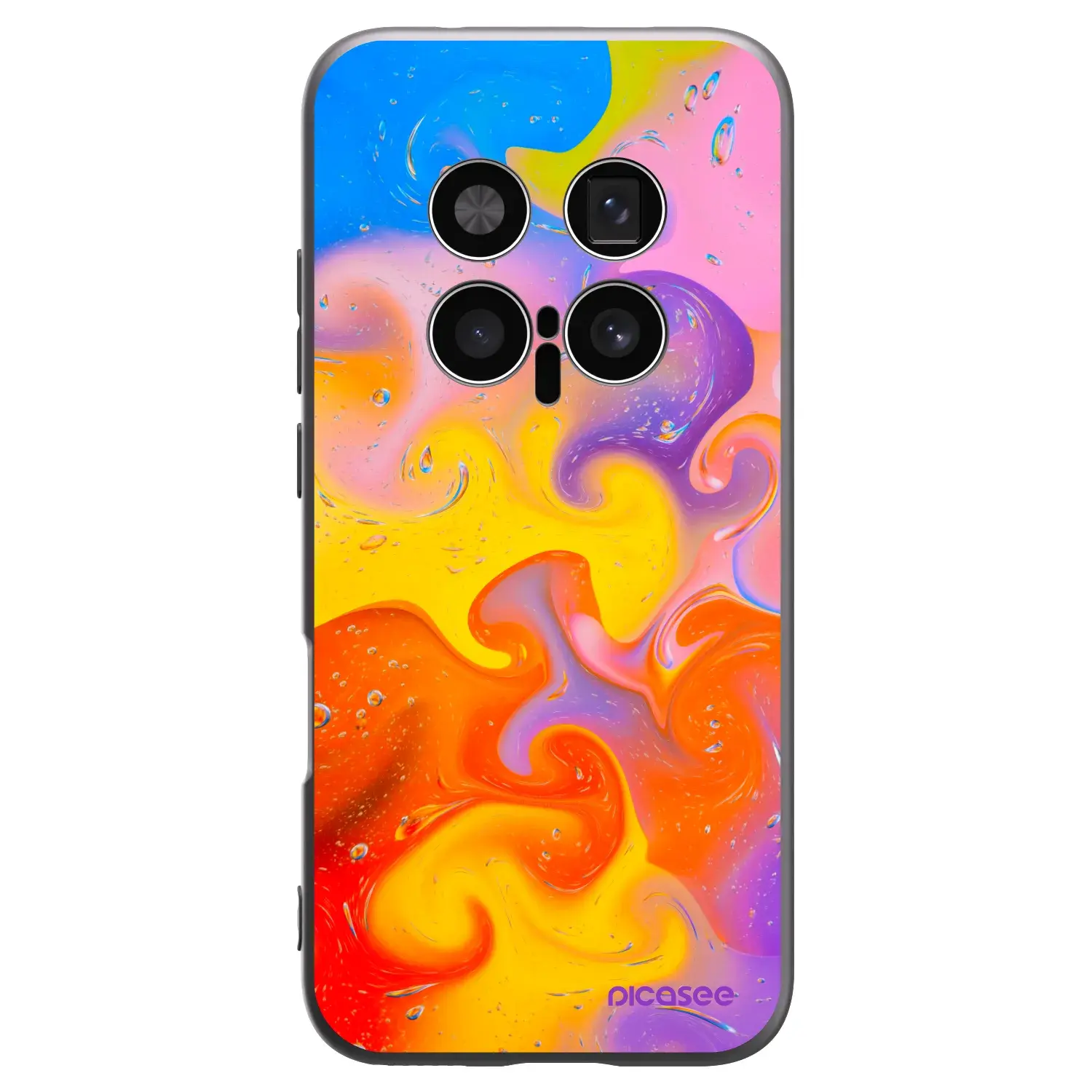 Silikonový černý obal pro Honor Magic8 Pro 5G - Bubbles