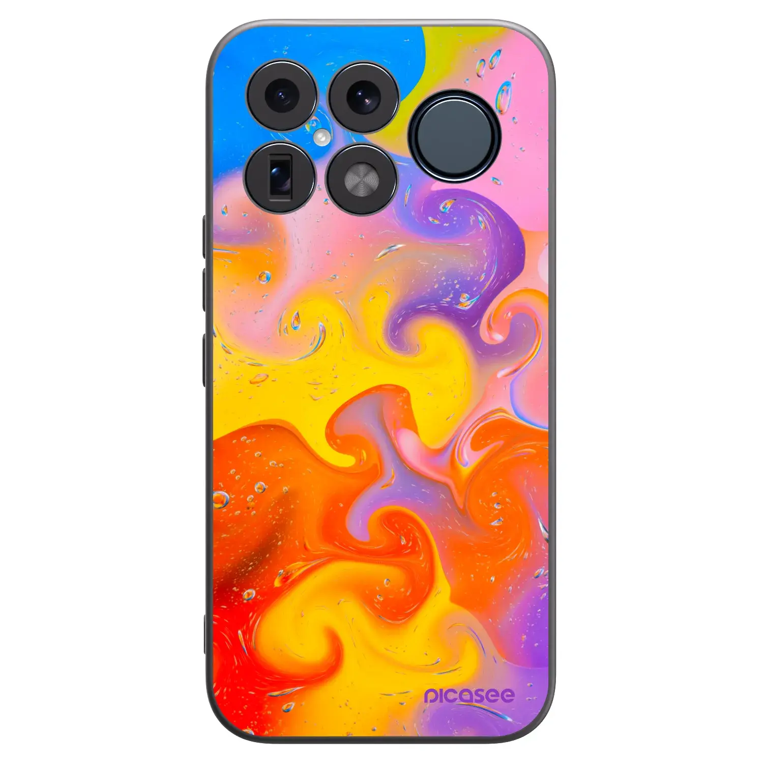 Silikonový černý obal pro Xiaomi Poco F8 Ultra - Bubbles