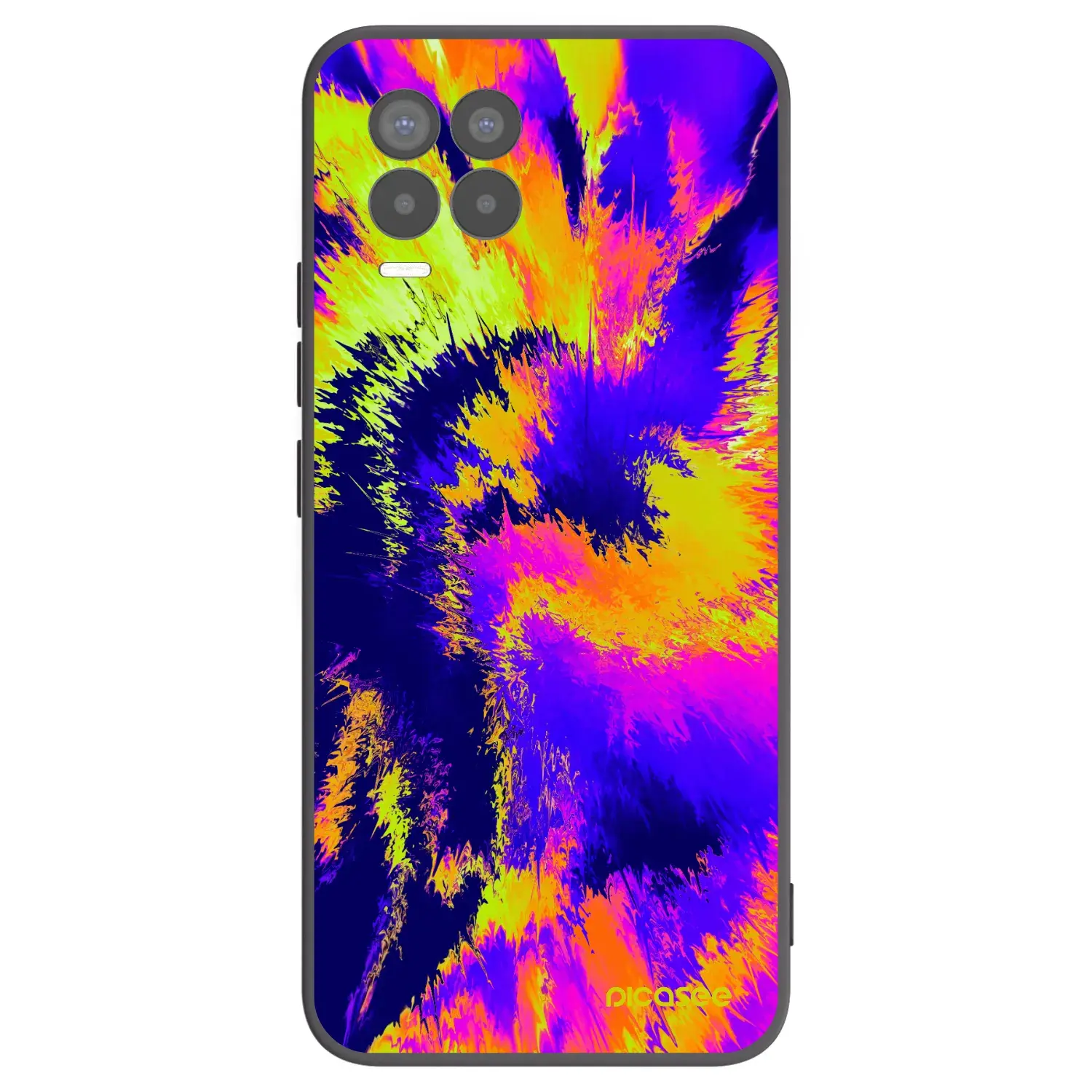 Silikonový černý obal pro Realme 8 Pro - Burn