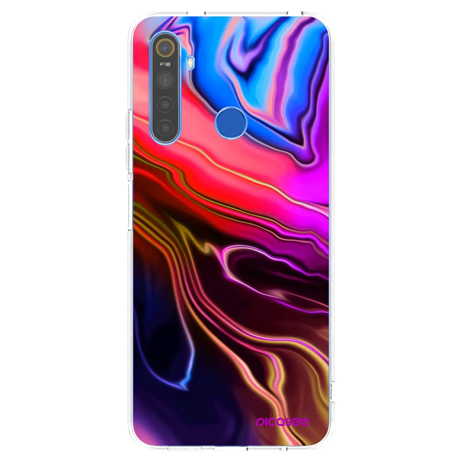 Silikonový průhledný obal pro Realme 5 - Electric