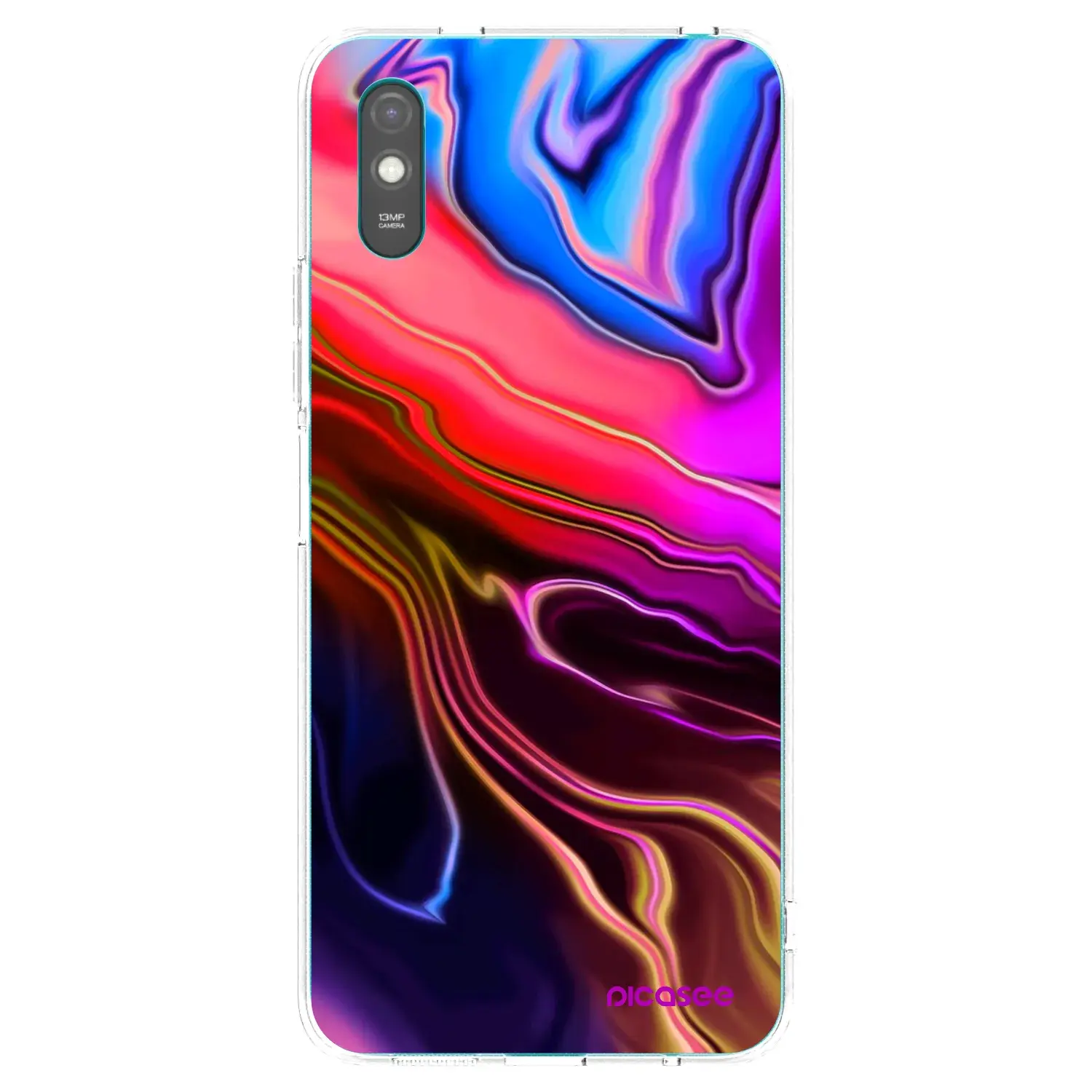 Silikonový průhledný obal pro Xiaomi Redmi 9AT - Electric