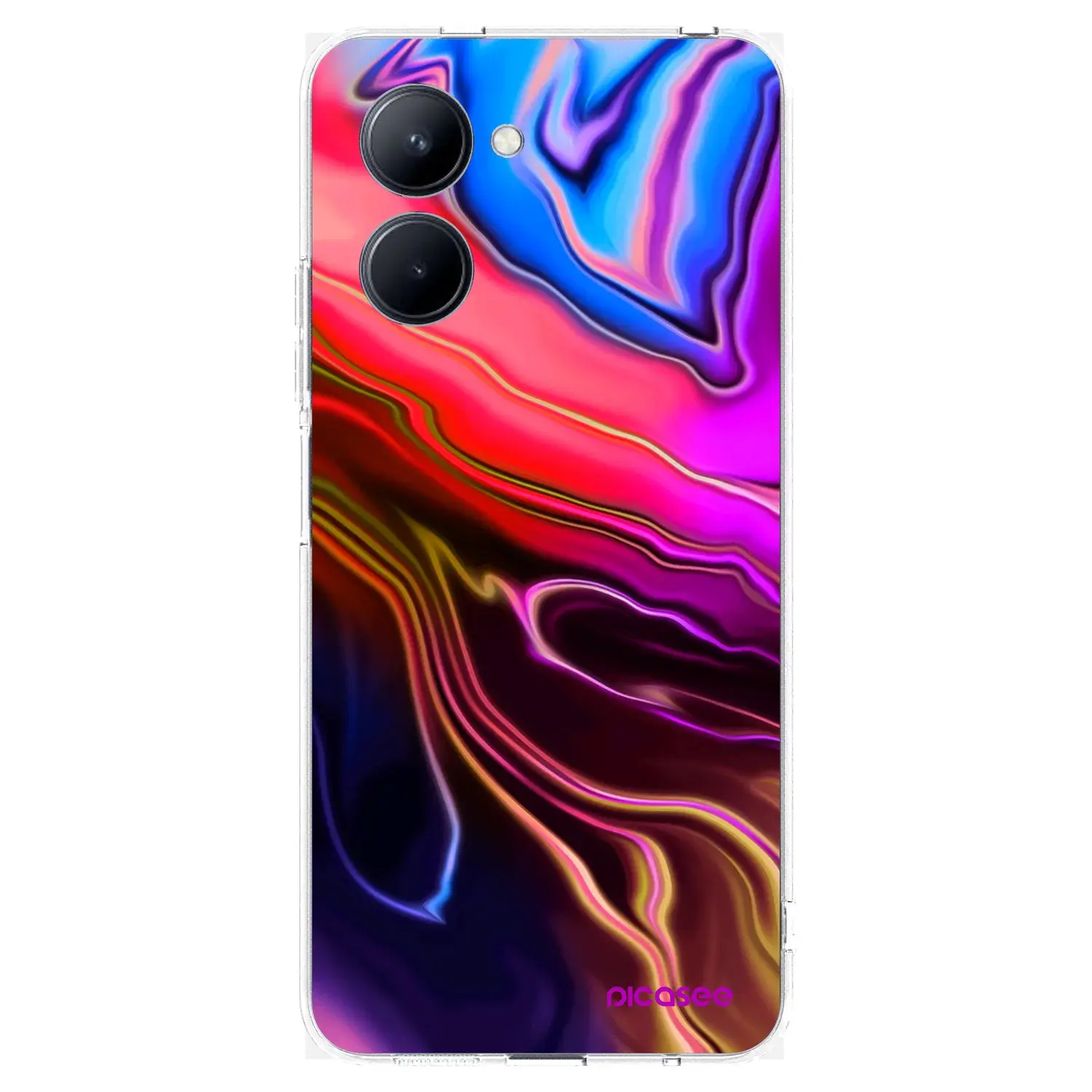 Silikonový průhledný obal pro Realme C33 (2023) - Electric
