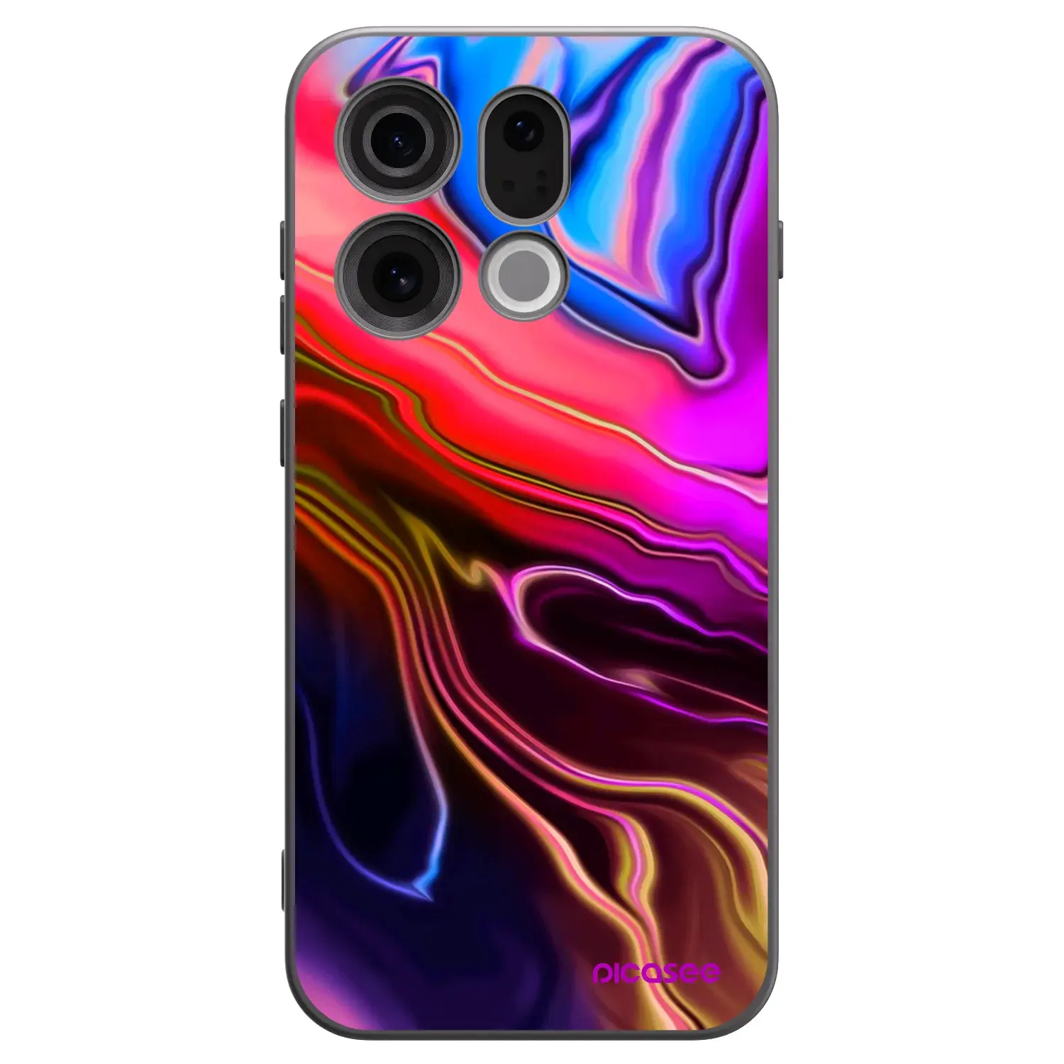 Silikonový černý obal pro OPPO Find X9 - Electric