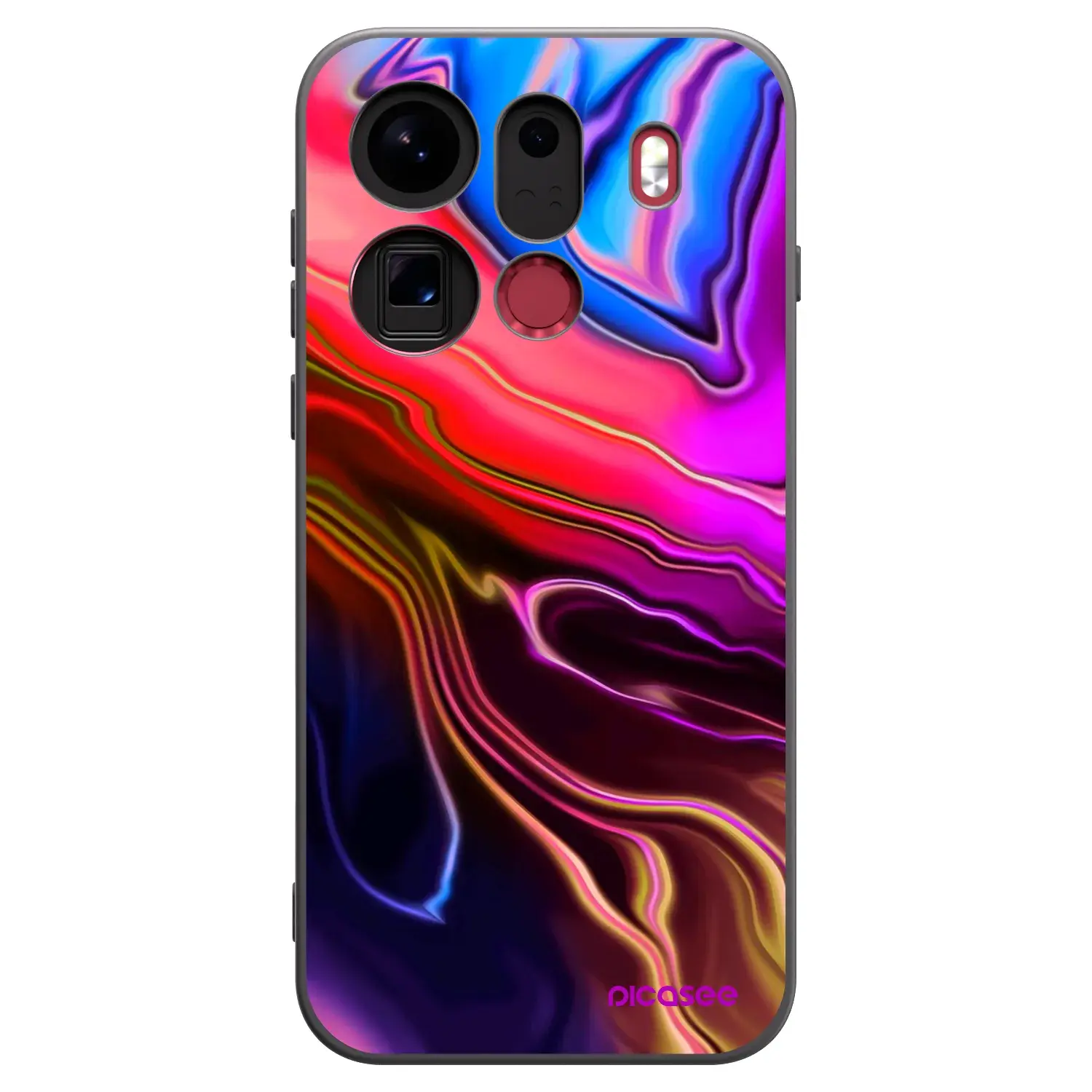 Silikonový černý obal pro OPPO Find X9 Pro - Electric