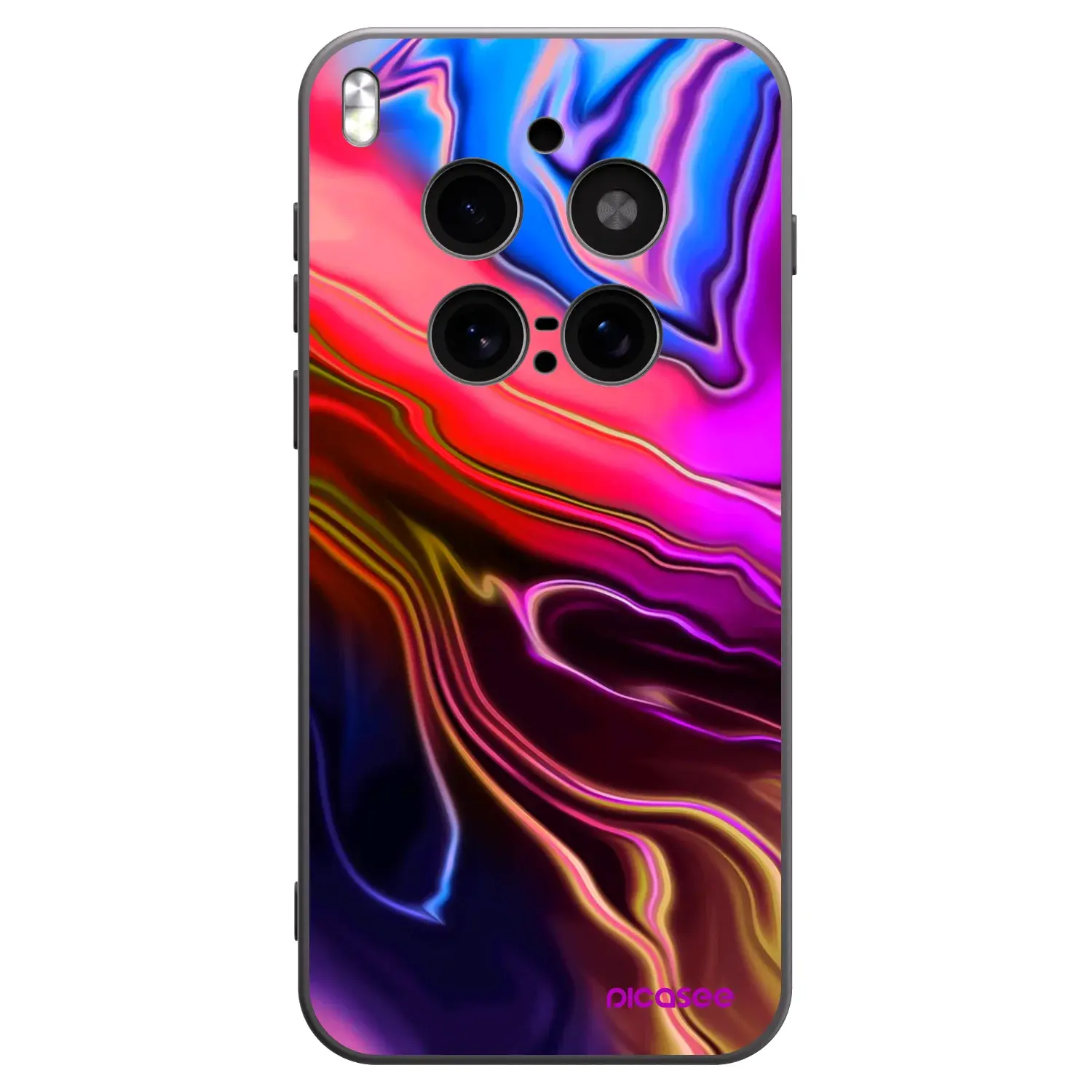 Silikonový černý obal pro Vivo X300 Pro - Electric