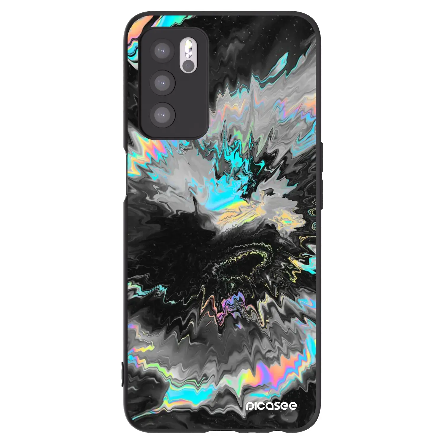 Silikonový černý obal pro OPPO A16s - Magnetic