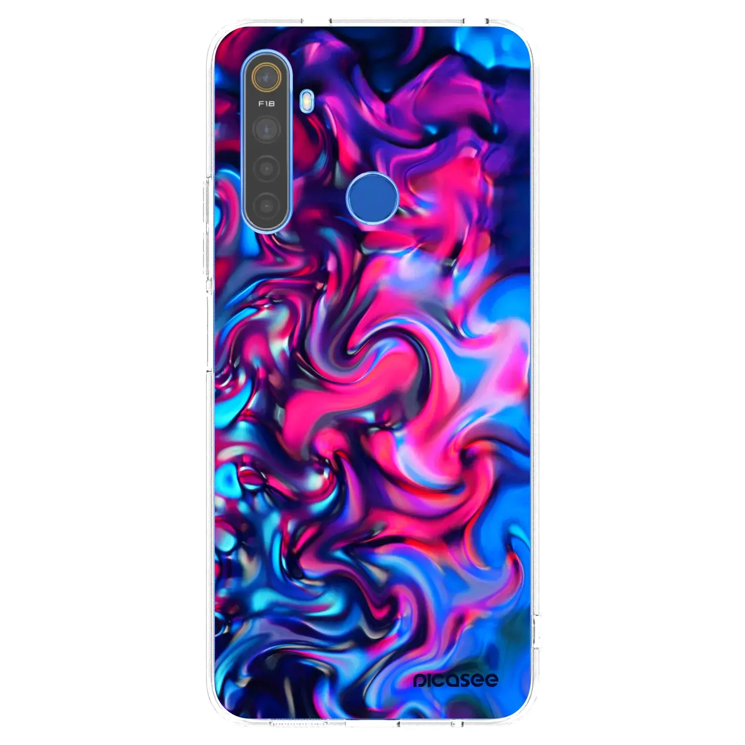 Silikonový průhledný obal pro Realme 5 - Redlight