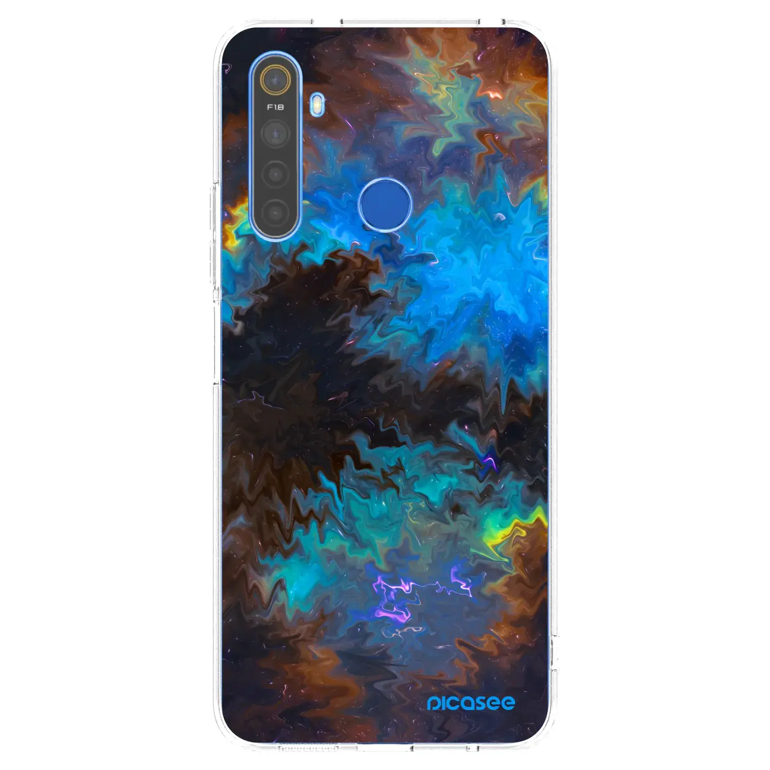 Silikonový průhledný obal pro Realme 5 - Space