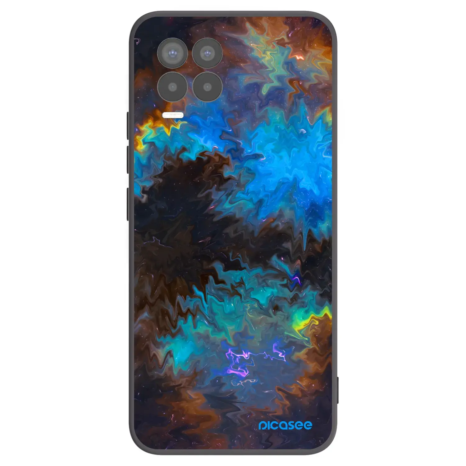Silikonový černý obal pro Realme 8 Pro - Space