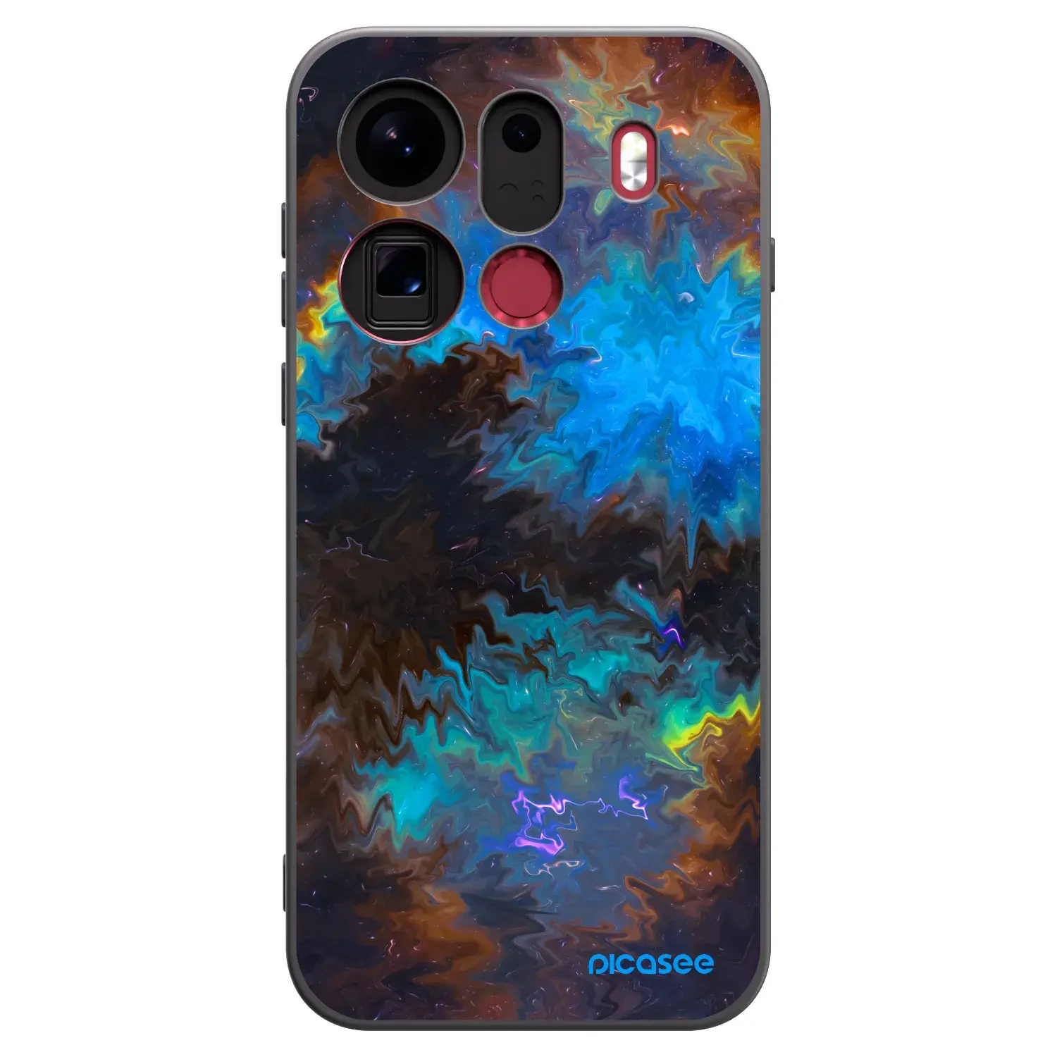 Silikonový černý obal pro OPPO Find X9 Pro - Space