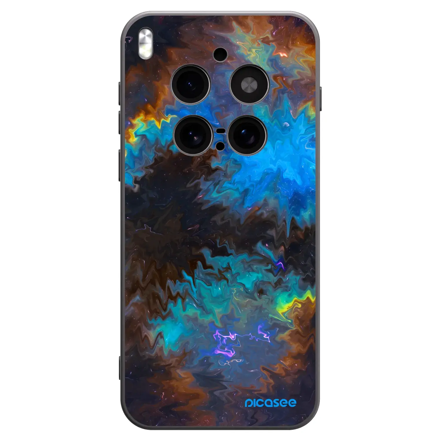 Silikonový černý obal pro Vivo X300 Pro - Space