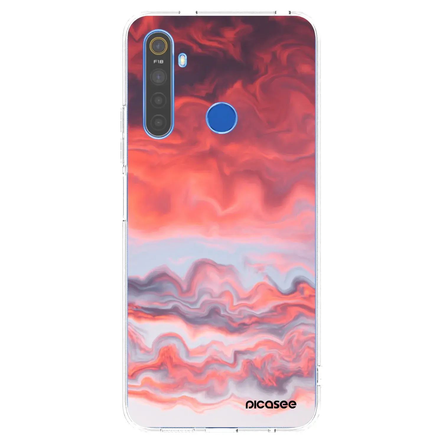 Silikonový průhledný obal pro Realme 5 - Sunset