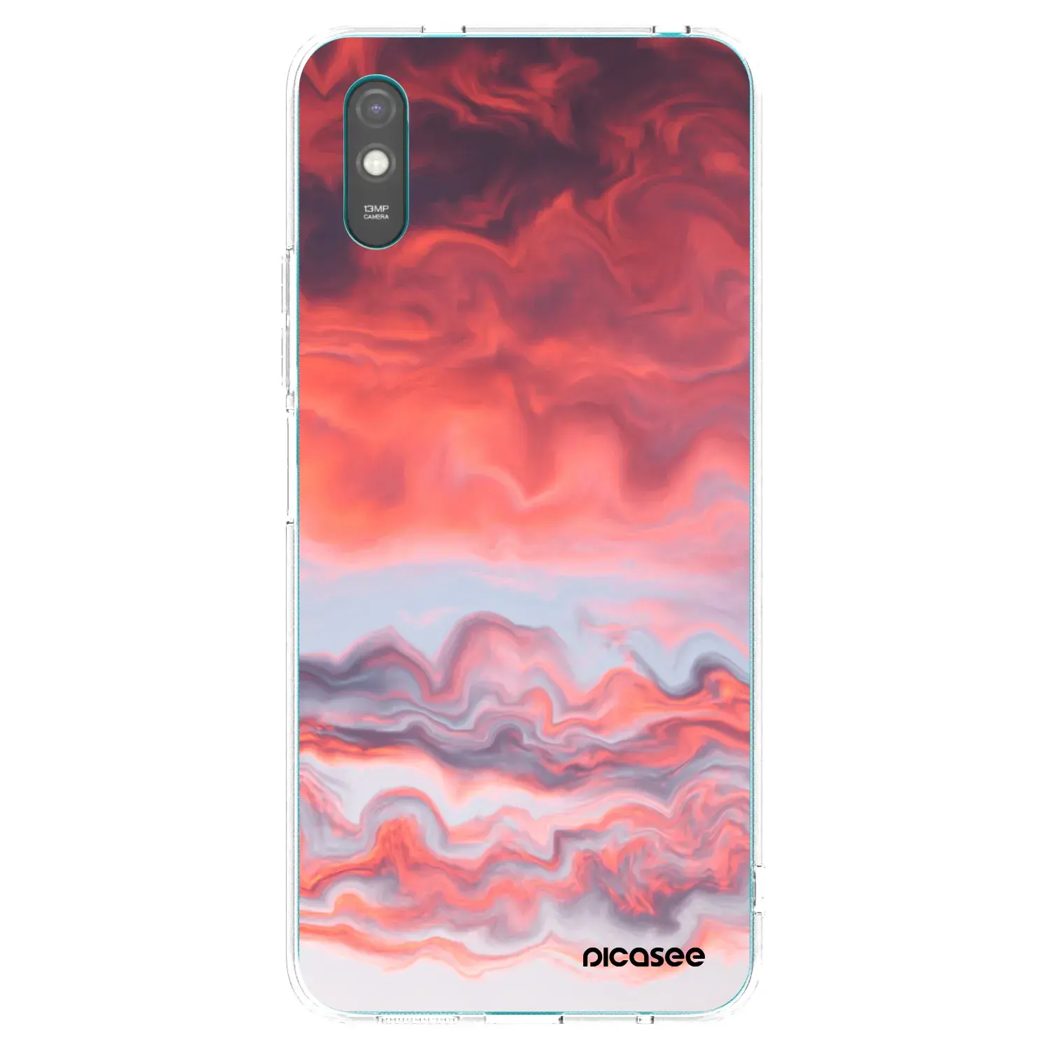 Silikonový průhledný obal pro Xiaomi Redmi 9AT - Sunset