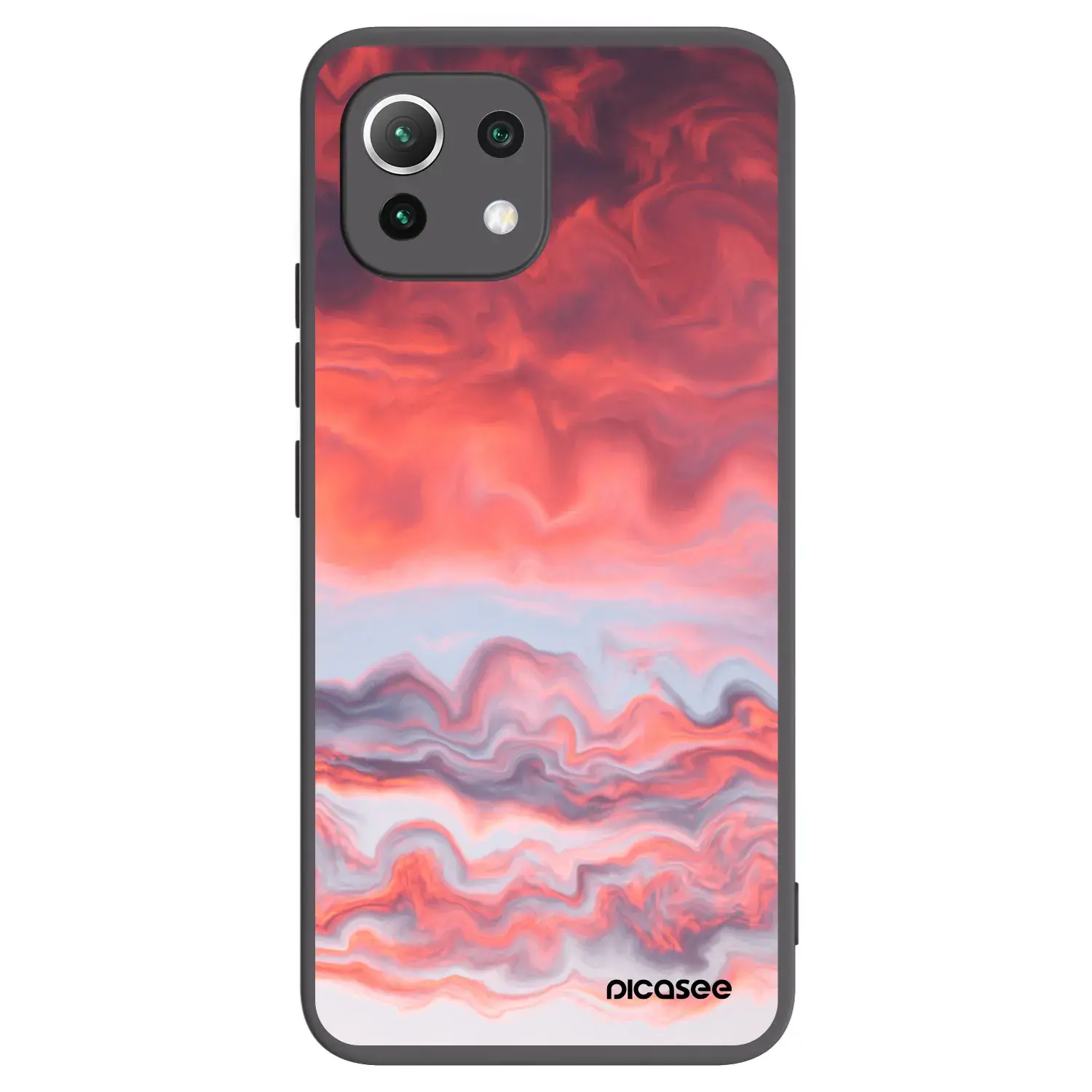 Silikonový černý obal pro Xiaomi 11 Lite 5G NE - Sunset