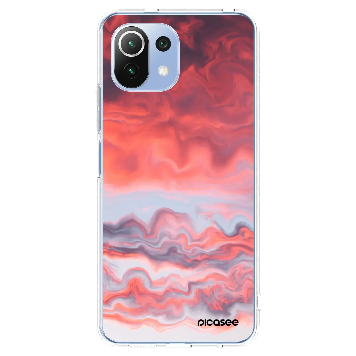 Silikonový průhledný obal pro Xiaomi 11 Lite 5G NE - Sunset