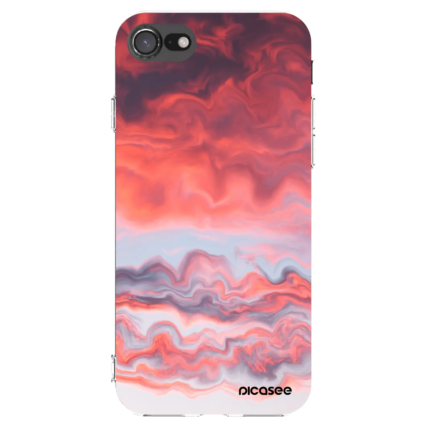 Silikonový průhledný obal pro Apple iPhone SE 2022 - Sunset