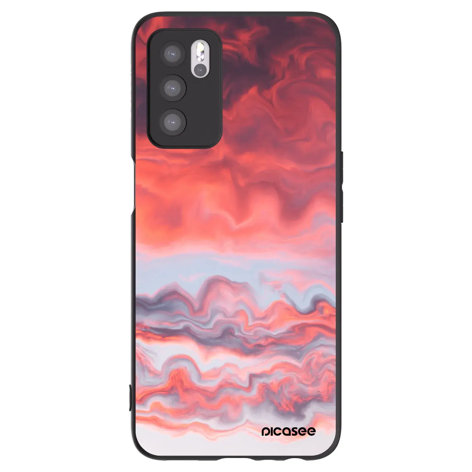 Silikonový černý obal pro OPPO A16s - Sunset