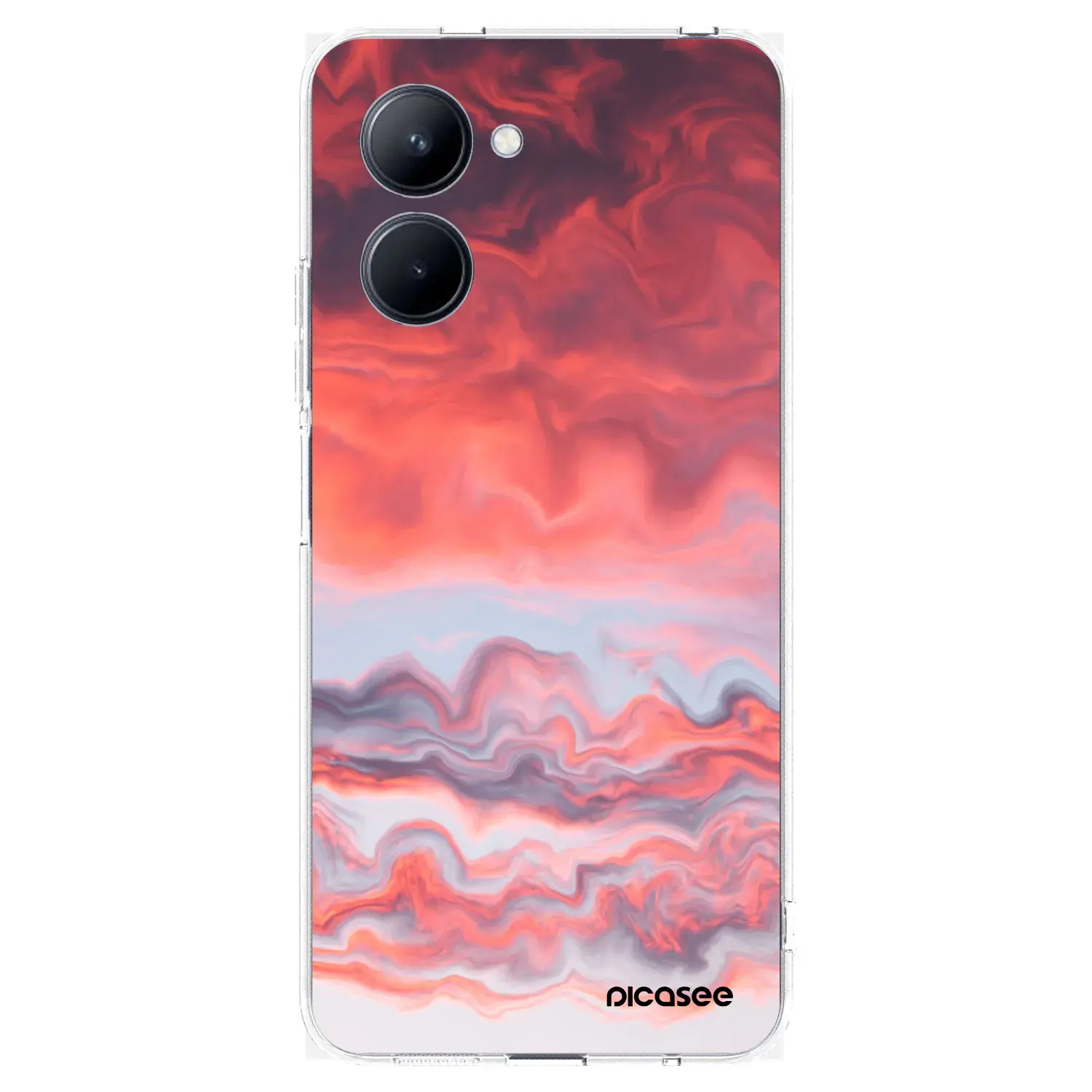 Silikonový průhledný obal pro Realme C33 (2023) - Sunset