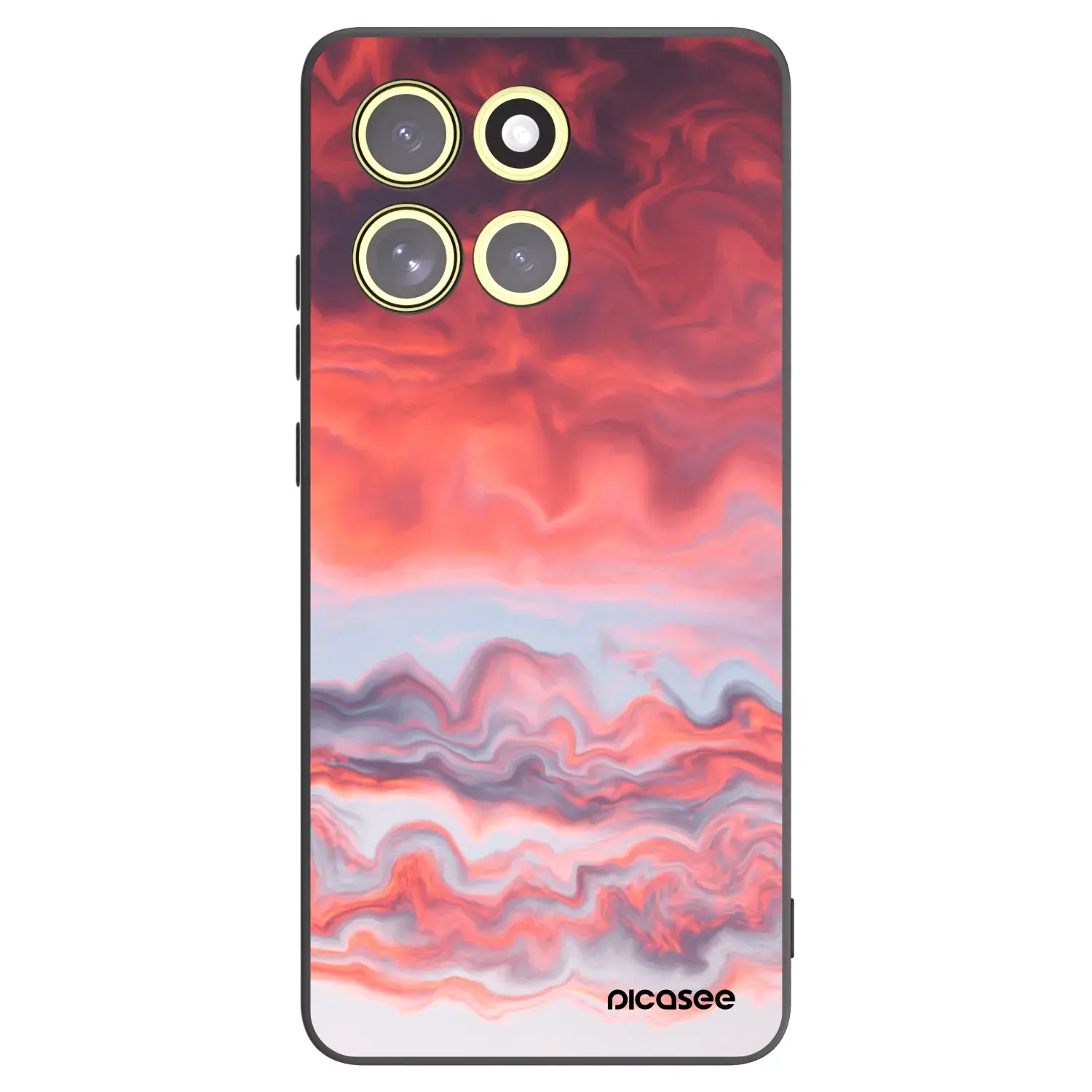 Silikonový černý obal pro Motorola Moto G86 Power 5G - Sunset